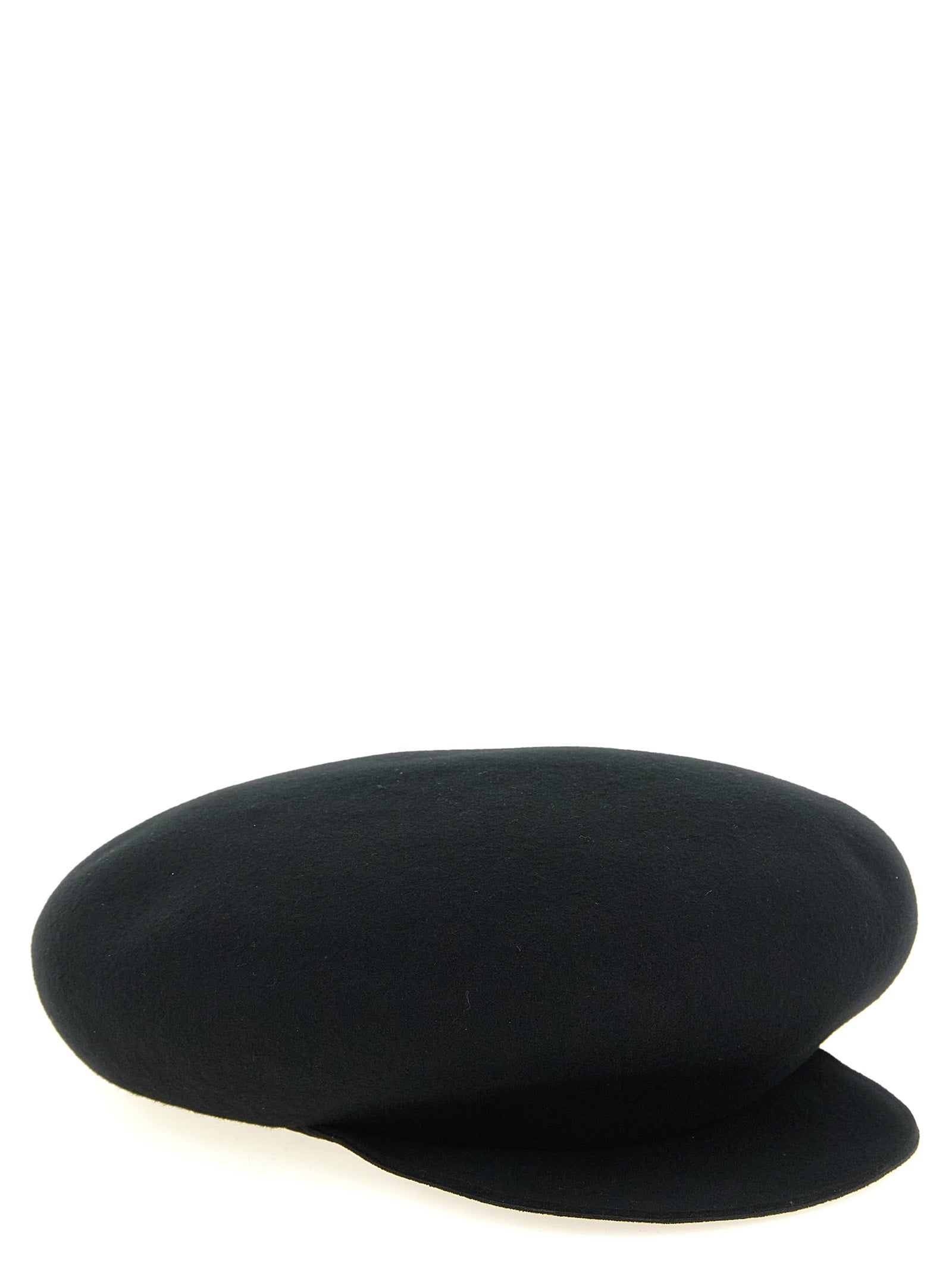 Yohji Yamamoto Schwarze Polyethylen-Kappe (Baseballkappe)