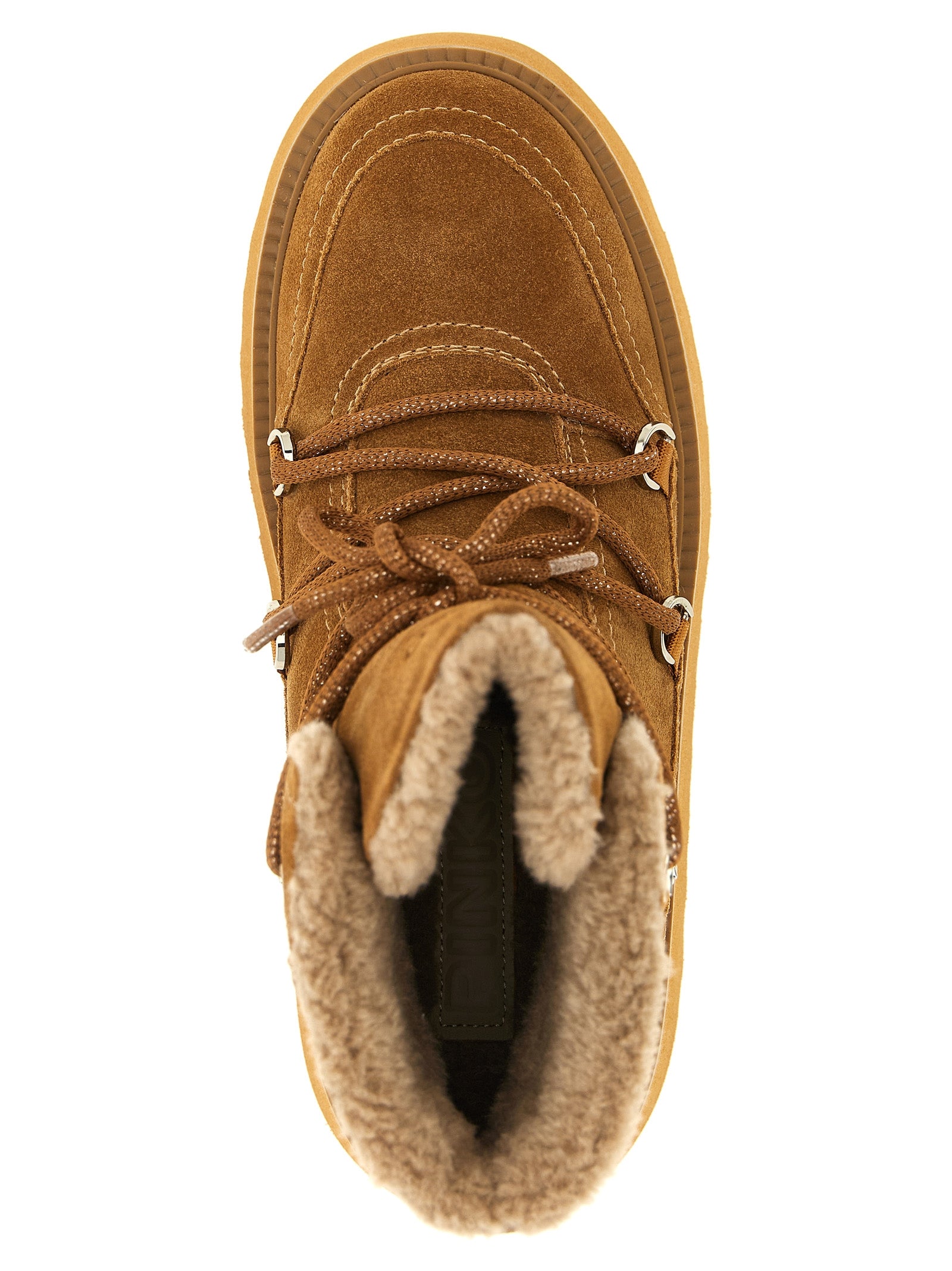 PINKO Braune Cowhide Stiefeletten