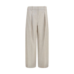 Brunello Cucinelli Beige Woll Oves Aries Hose