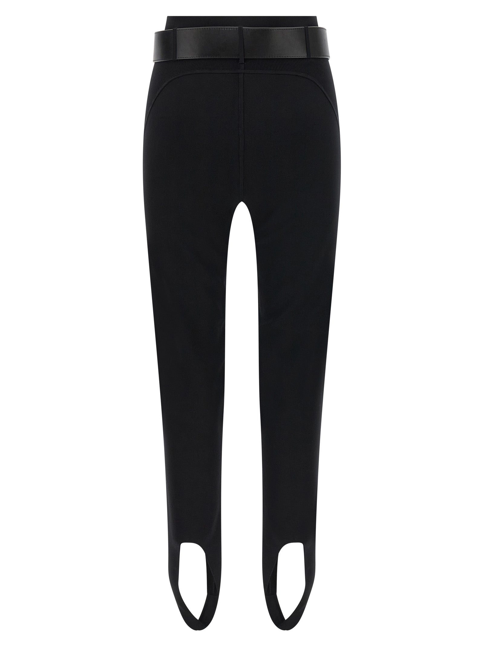 Self-Portrait Schwarze Leggings aus Viskose