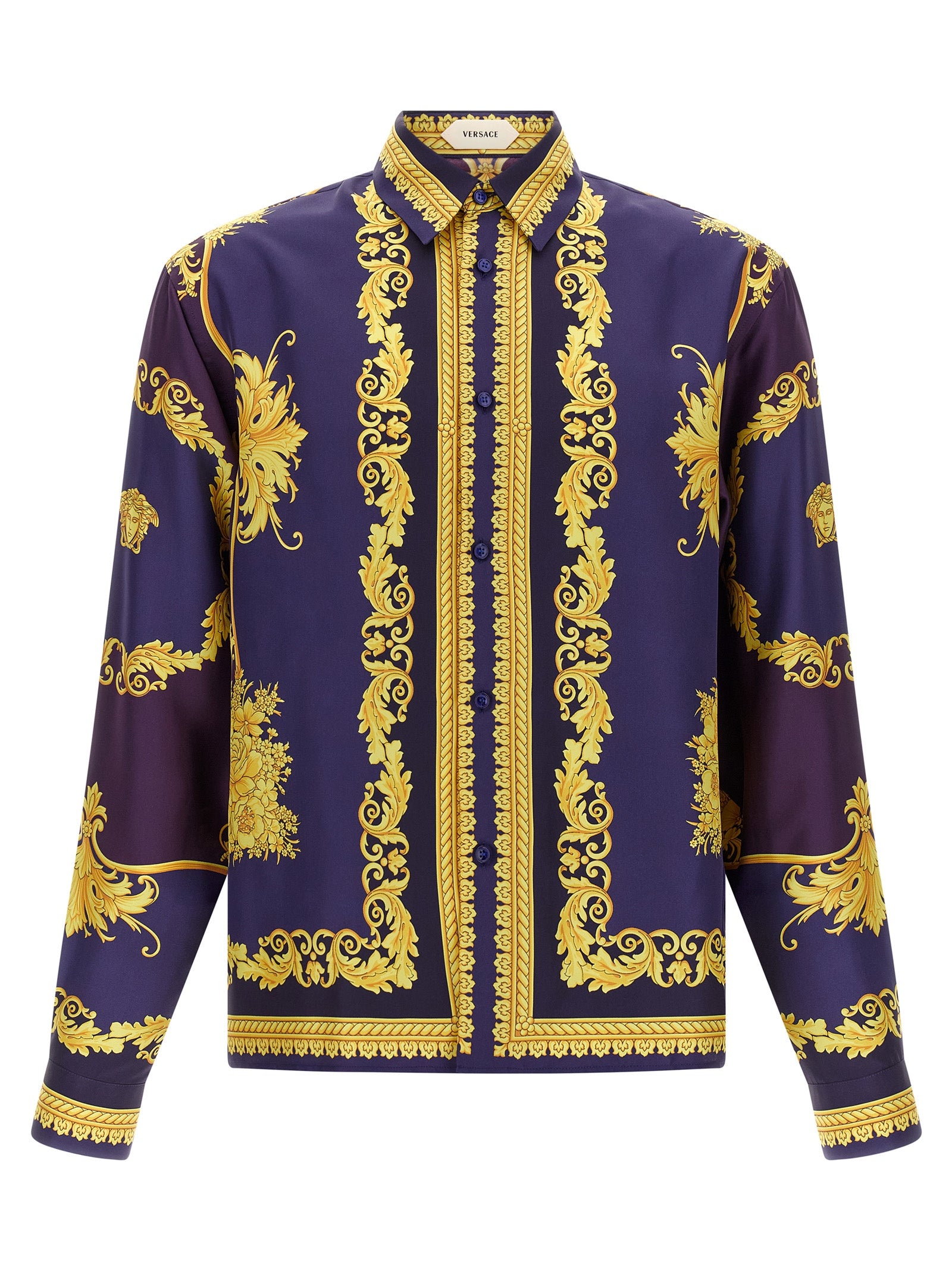 Versace Mehrfarbige Seidenbluse