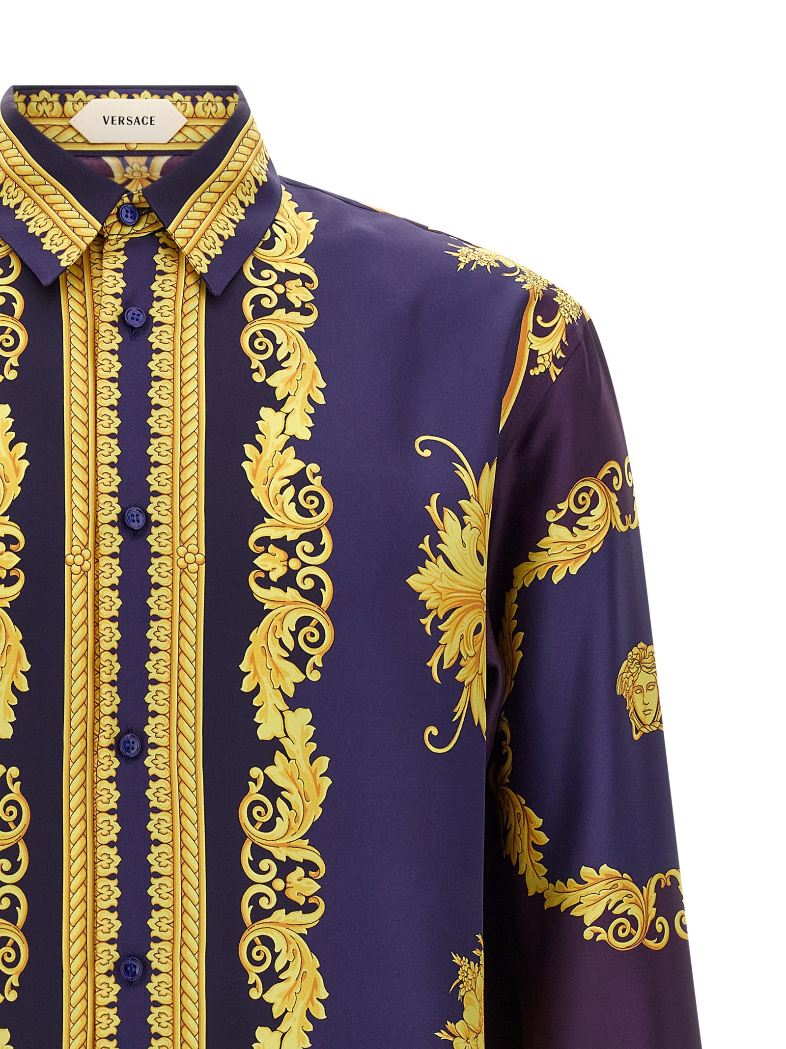 Versace Mehrfarbige Seidenbluse
