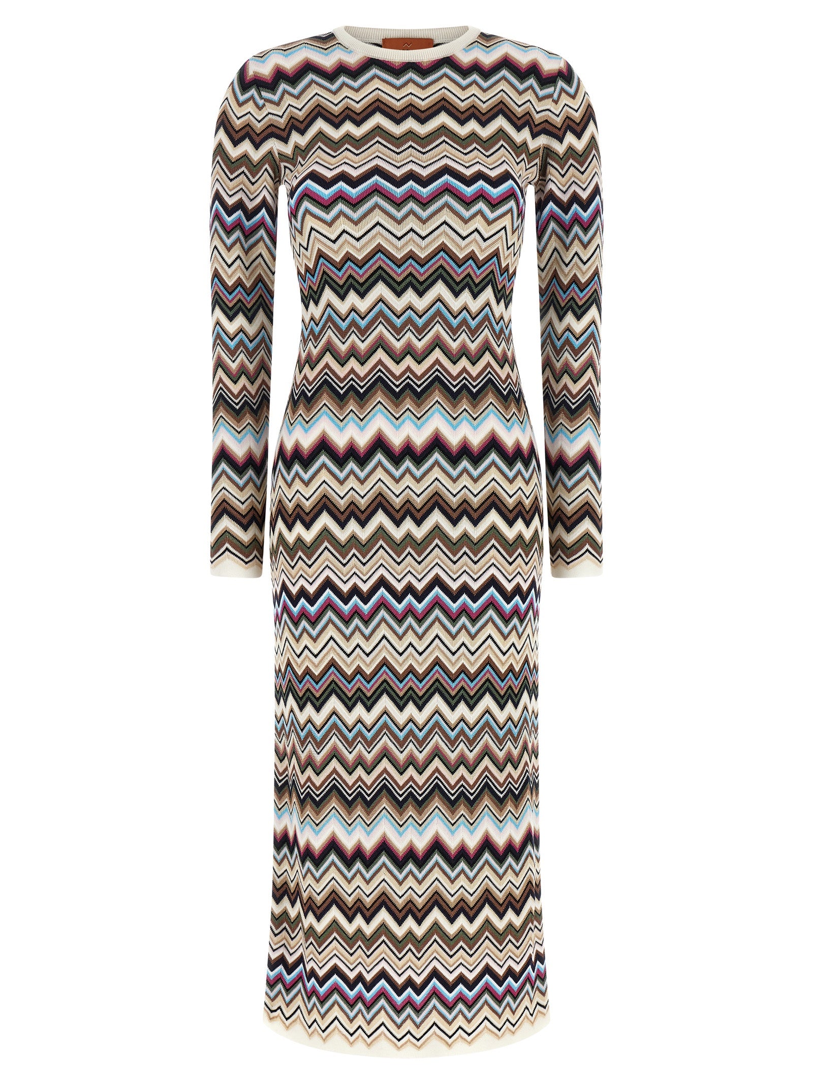 Missoni Rotes Viskose-Midikleid