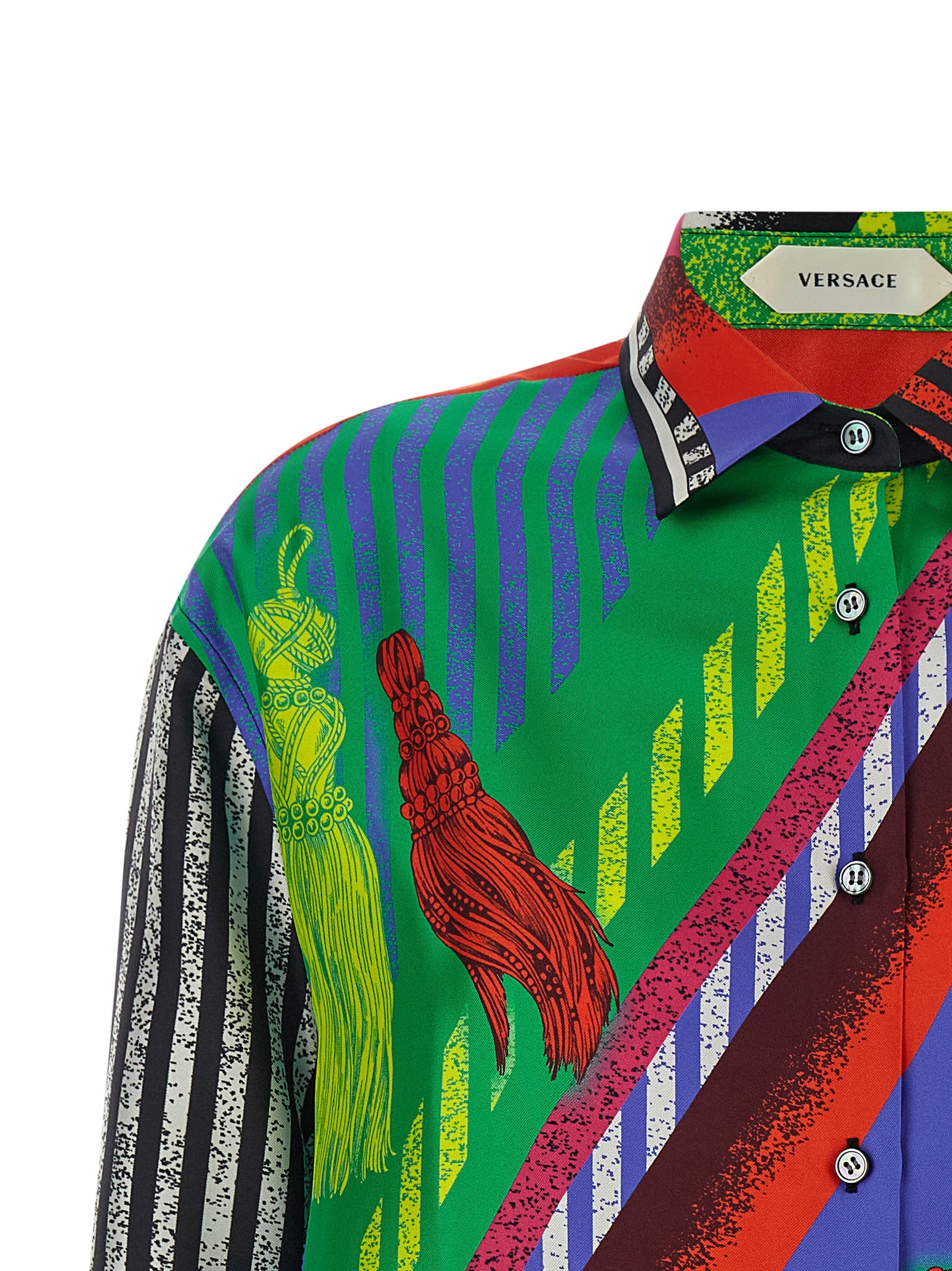 Versace Mehrfarbige Seidenbluse