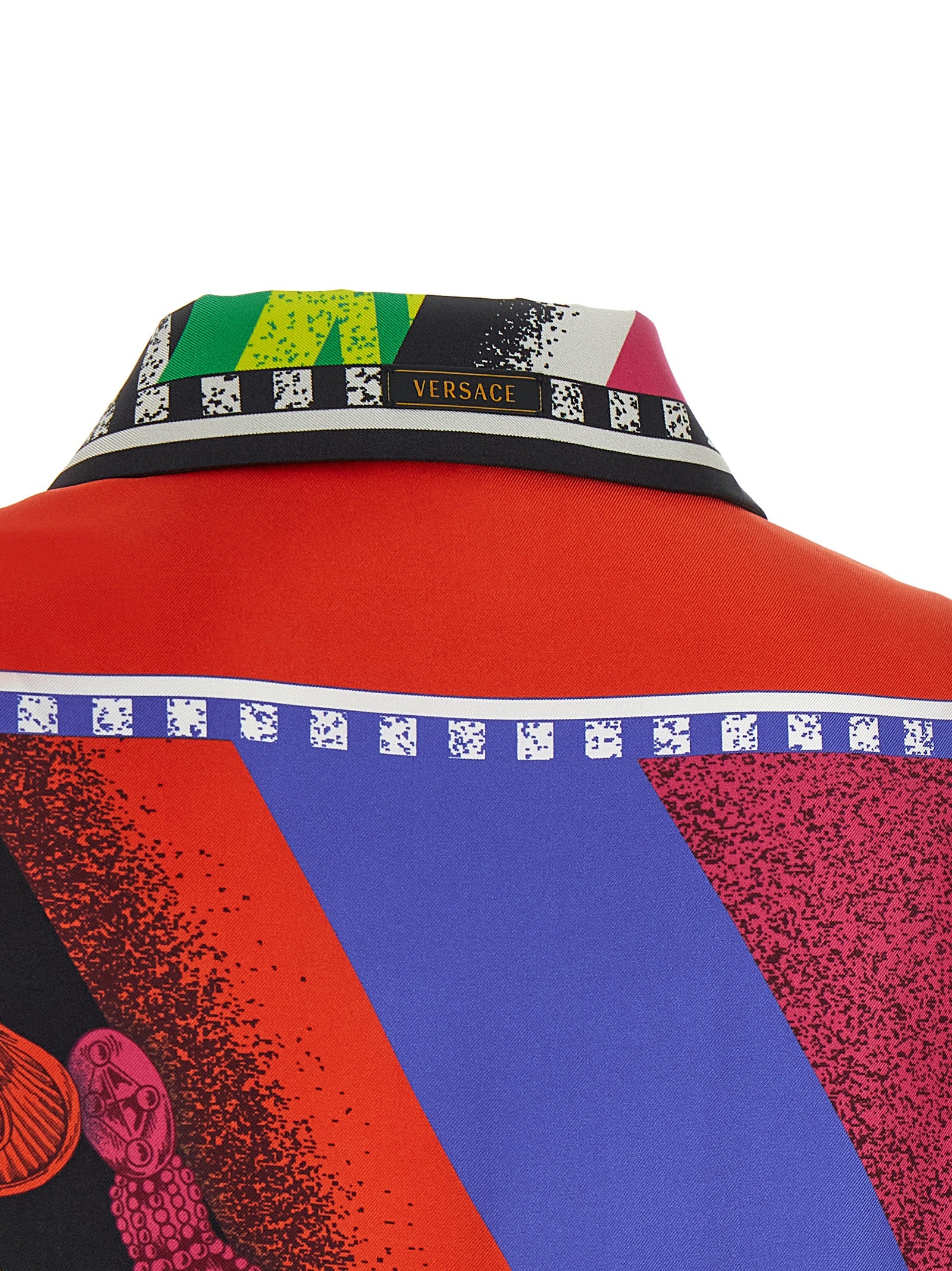 Versace Mehrfarbige Seidenbluse