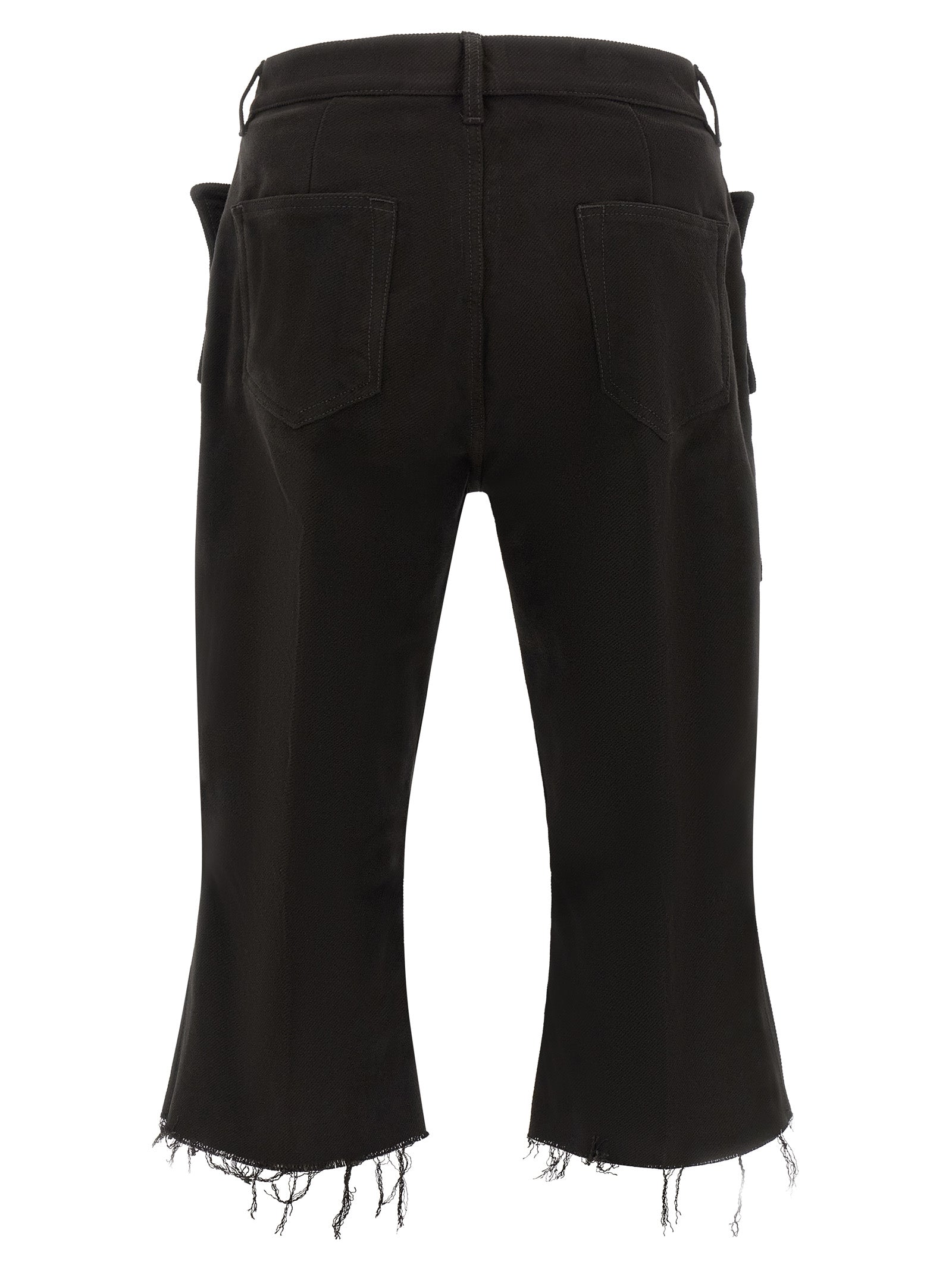Rick Owens Schwarze Cargo-Hose aus Baumwolle
