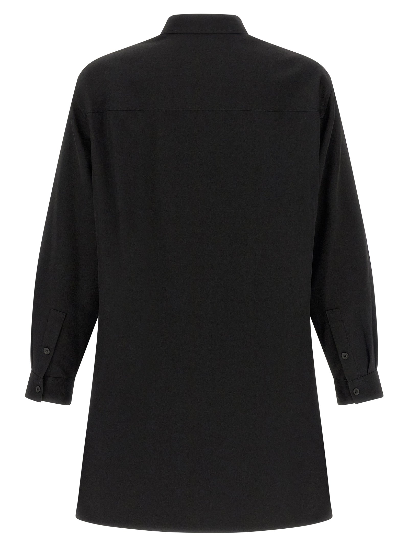 Yohji Yamamoto Schwarze Wollbluse