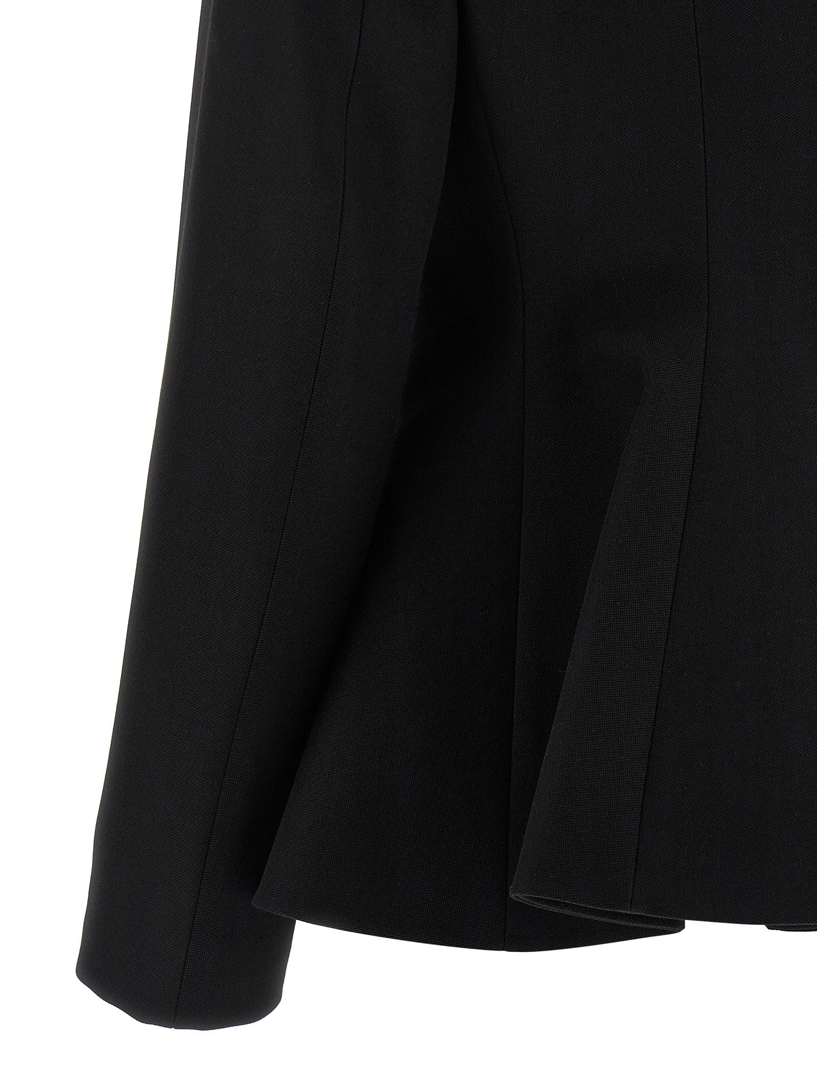Fendi Schwarzer Blazer aus reiner Schurwolle