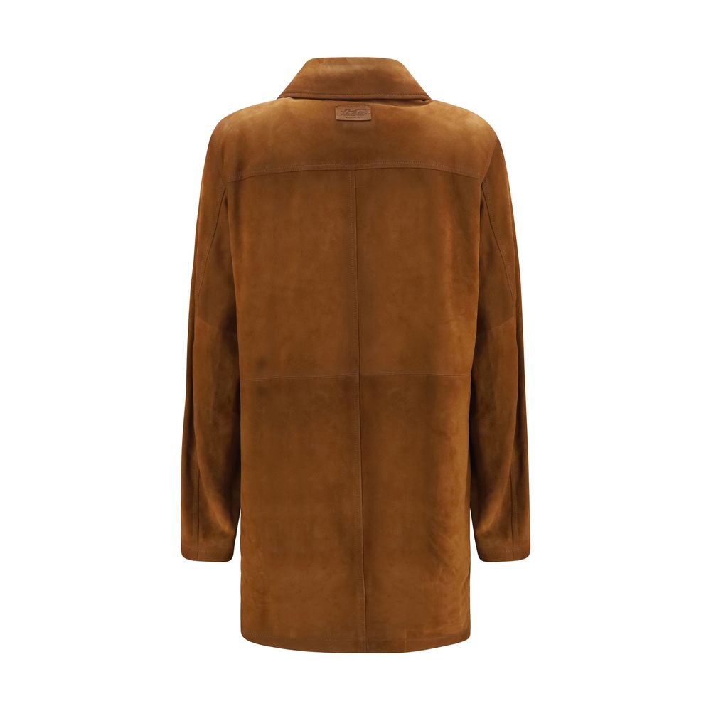 Valstar Braune Kalbsleder Bos Taurus Langjacke