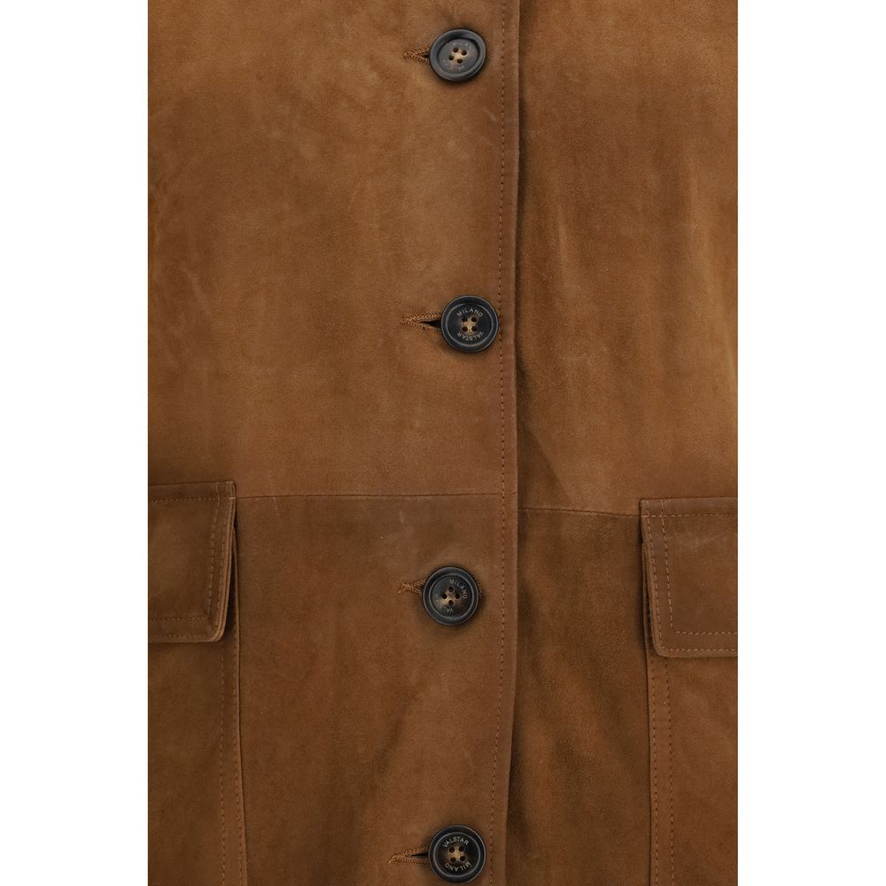Valstar Braune Kalbsleder Bos Taurus Langjacke