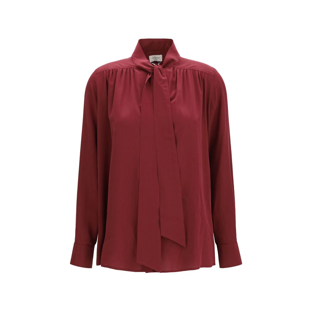 Jacob Cohen Seidenbluse in Bordeaux