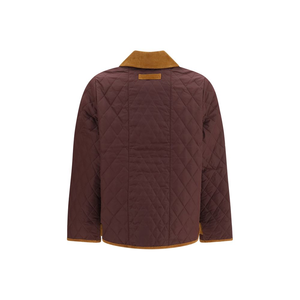 Barbour Bordeaux Polyester Jacke in voller Länge