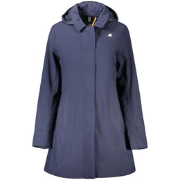K-WAY Blaue Damenjacke aus Polyester