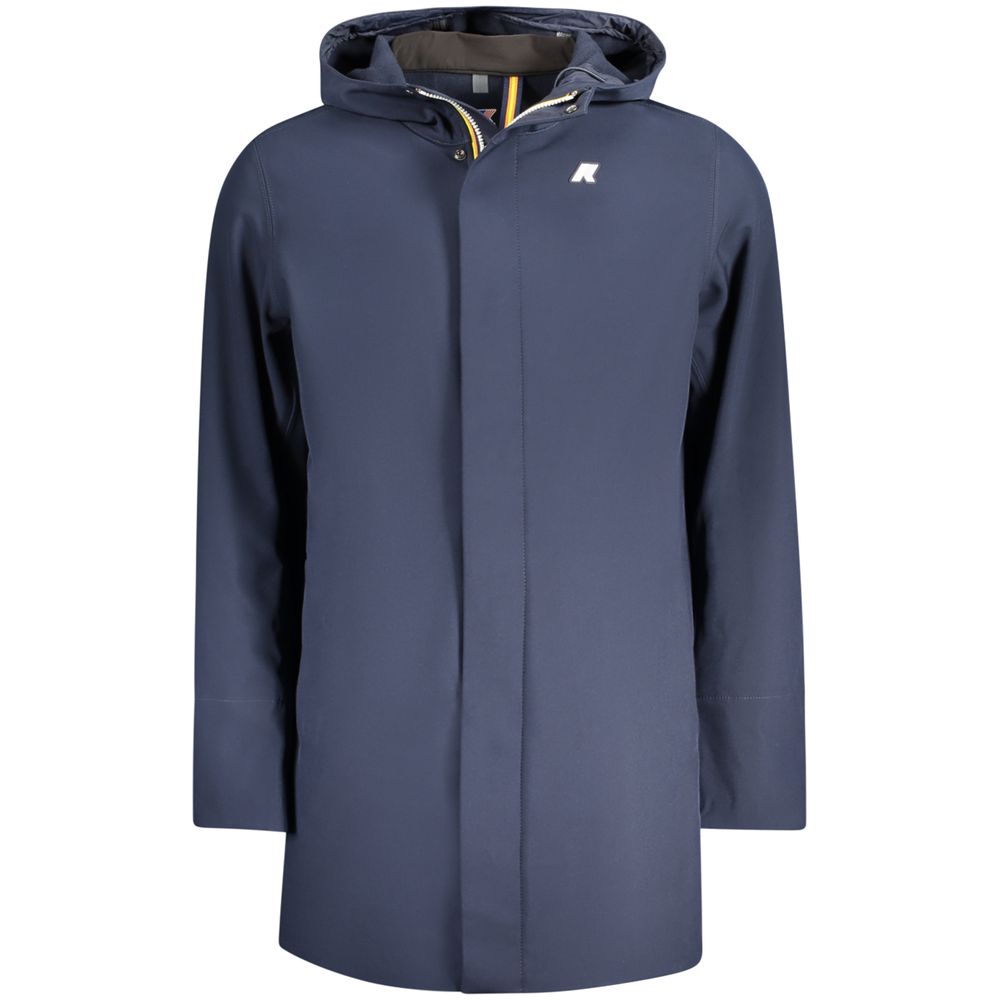 K-WAY Blaue Herrenjacke aus Polyester
