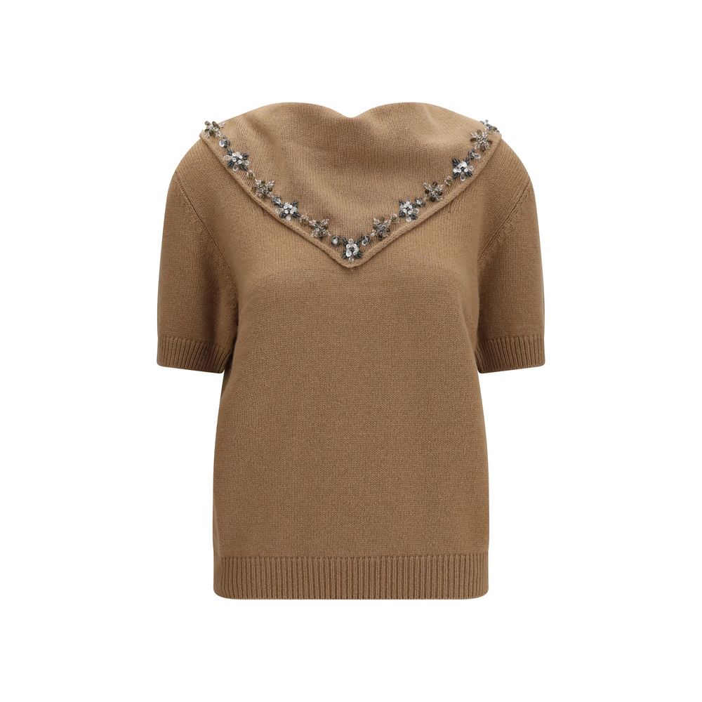 Prada Brauner Kaschmir-Pullover