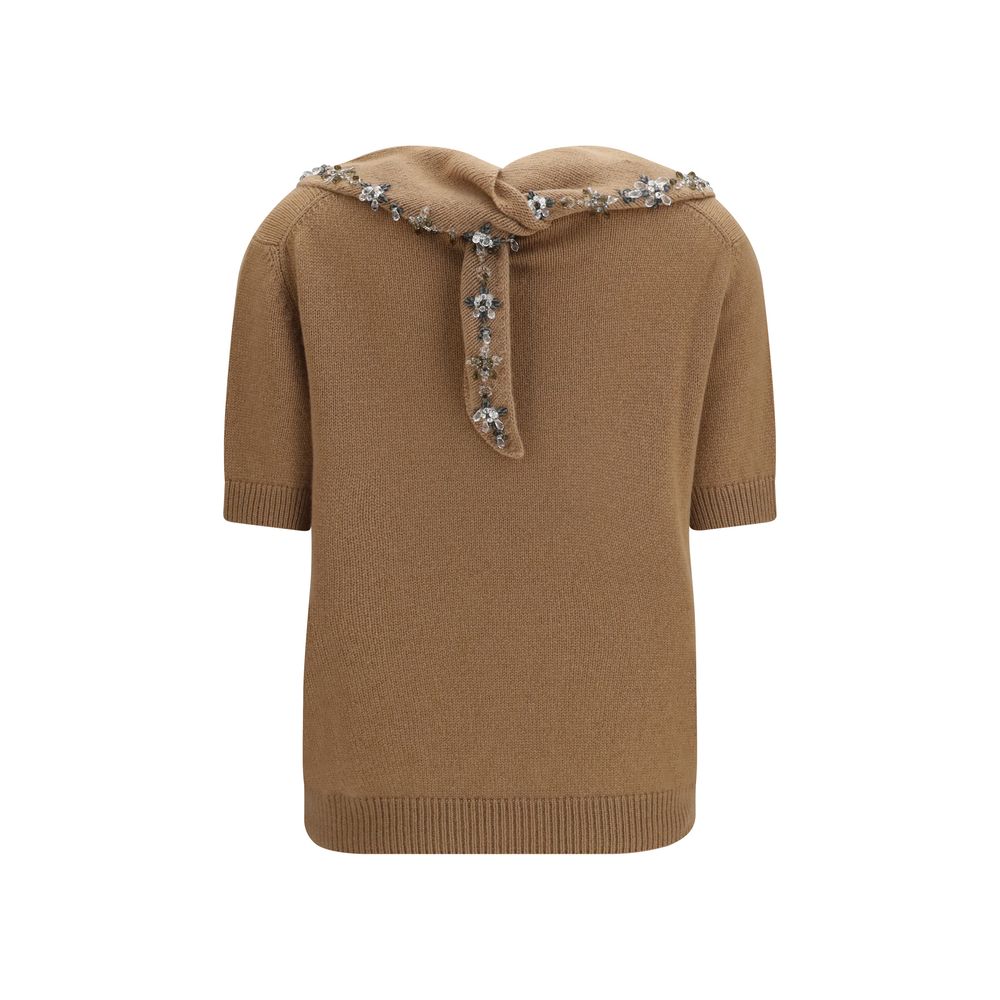Prada Brauner Kaschmir-Pullover
