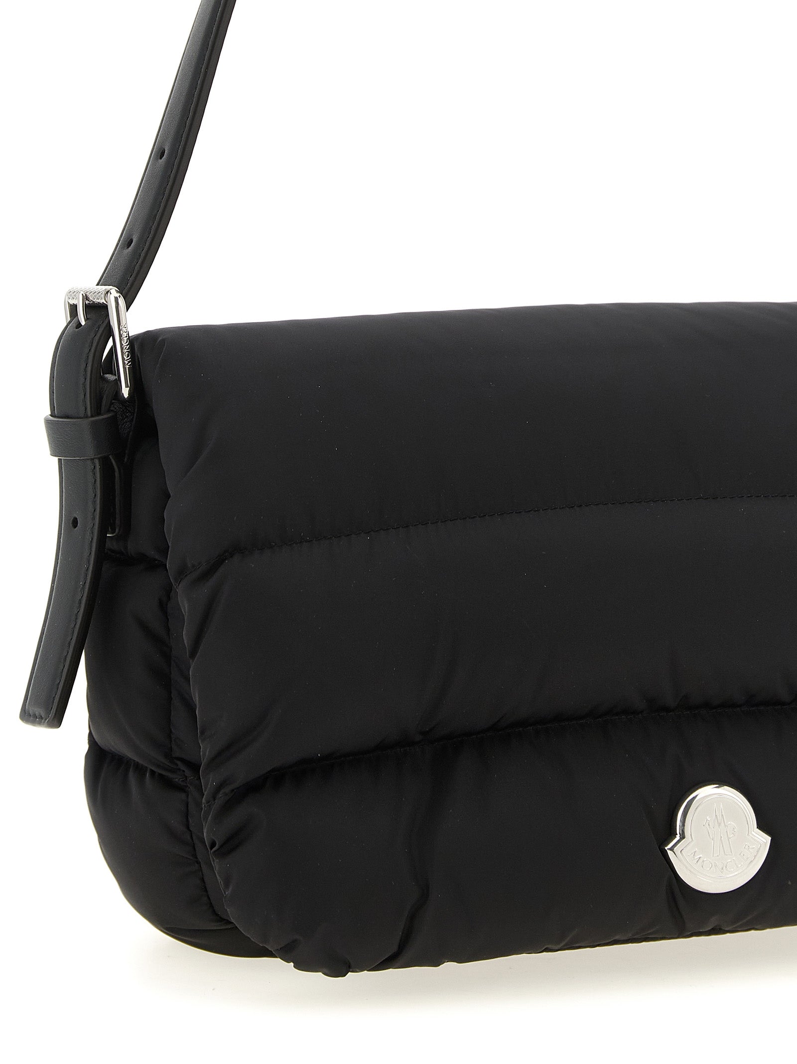 Moncler Schwarze Schultertasche aus Polyamid