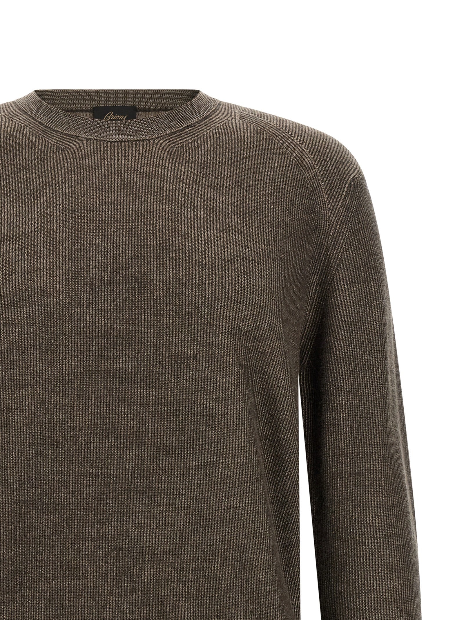 Brioni Brauner Kaschmir-Strickjacke