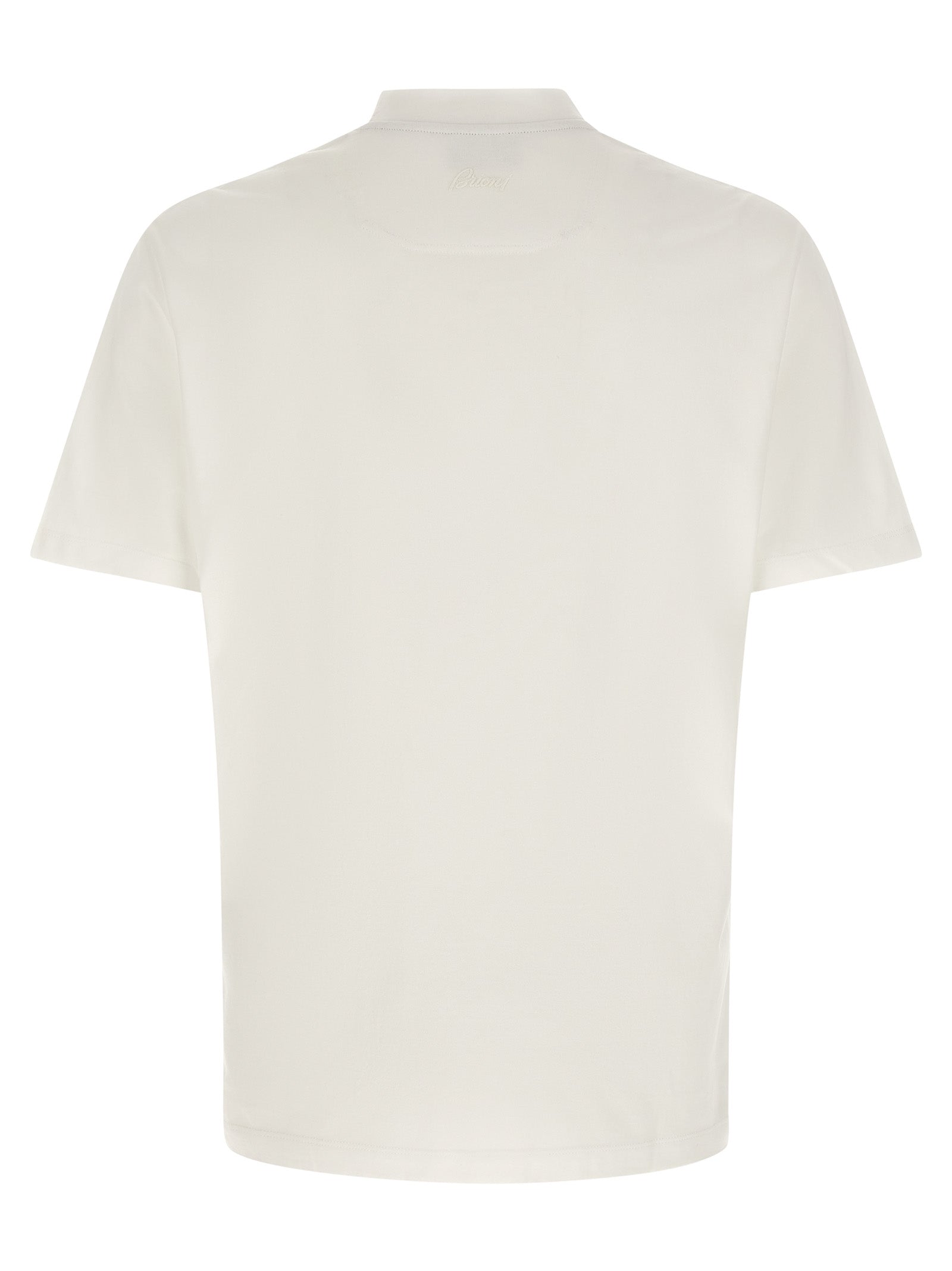 Brioni Weißes Baumwoll-T-Shirt