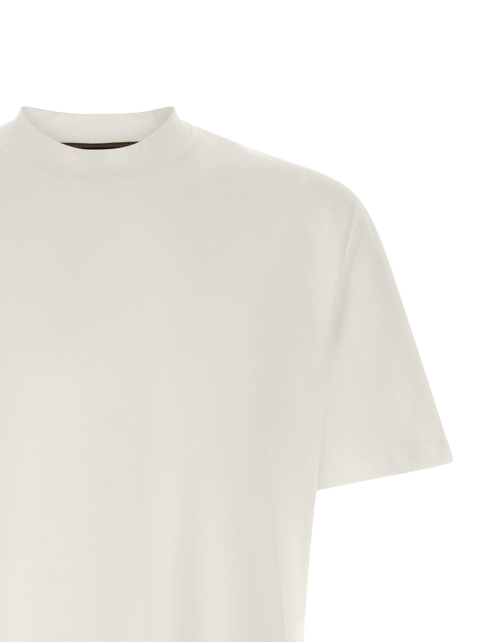 Brioni Weißes Baumwoll-T-Shirt