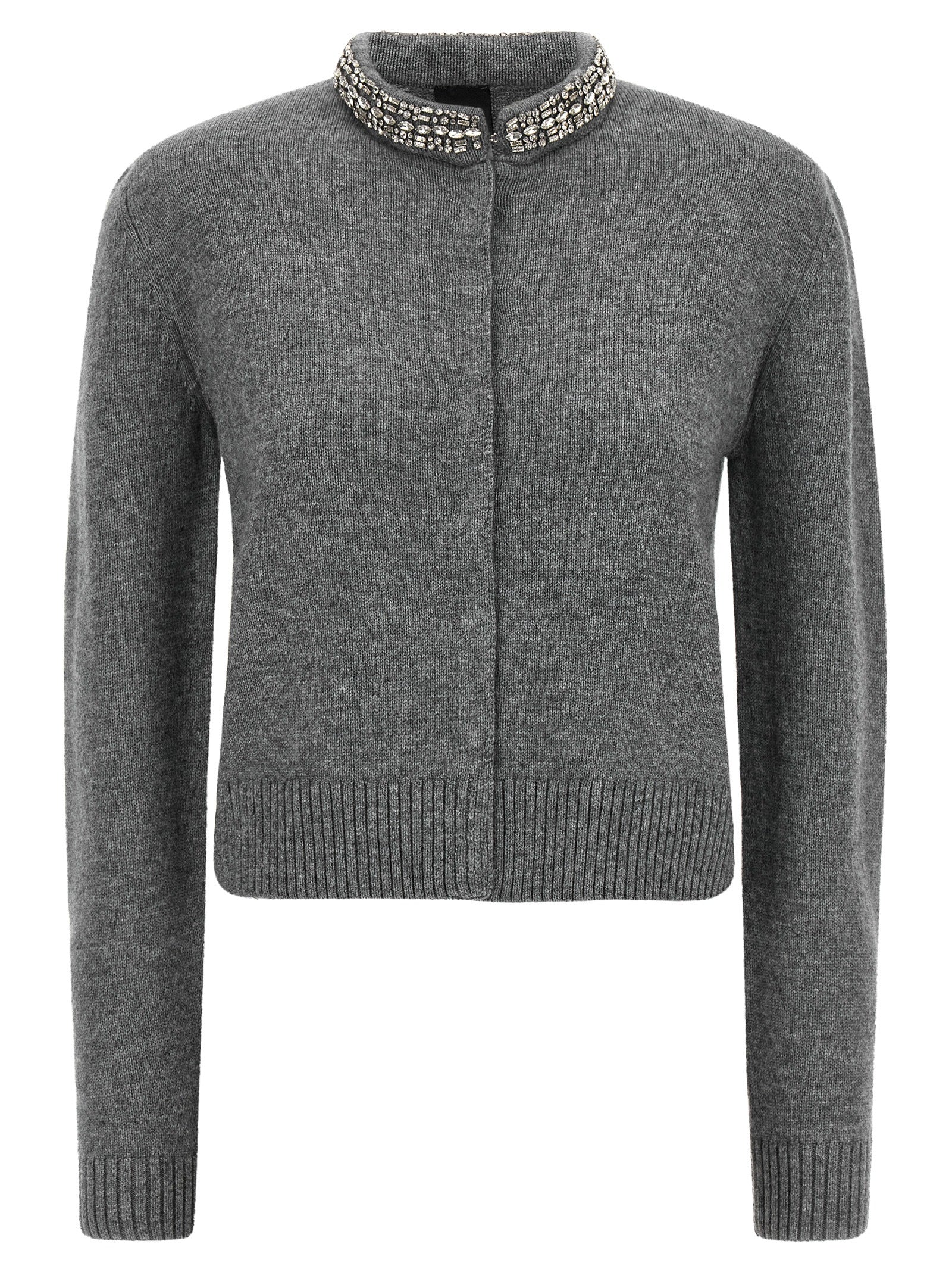 PINKO Grauer Wollcardigan