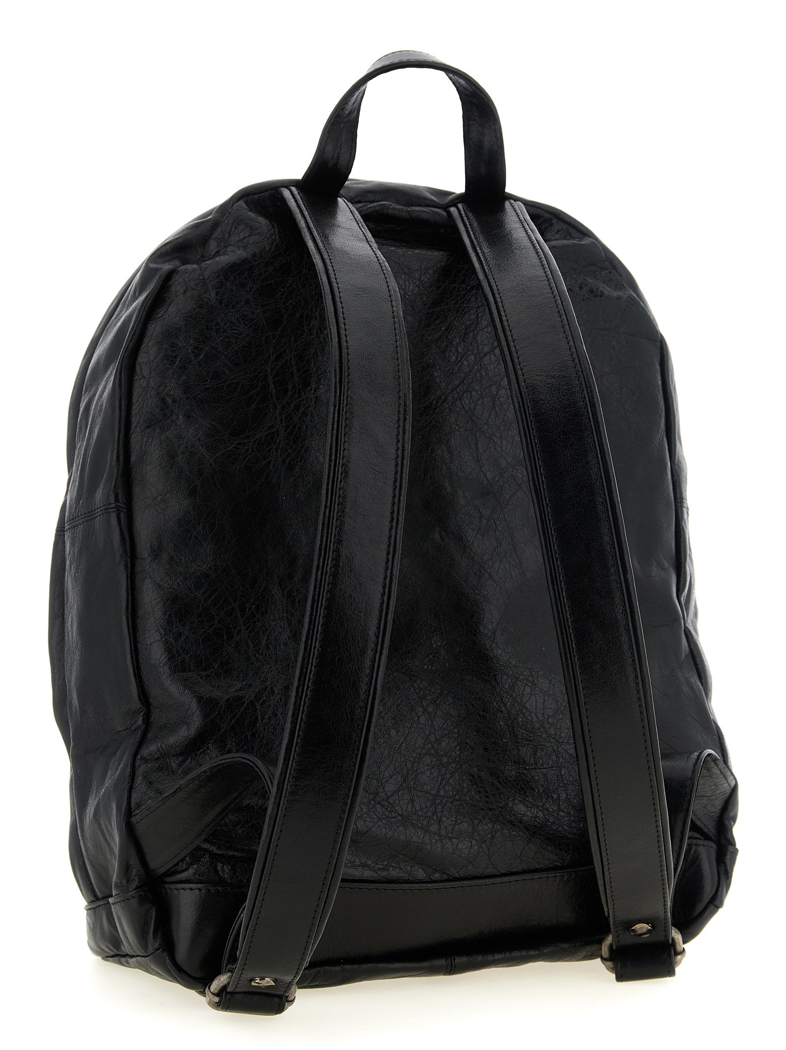 GIORGIO BRATO Schwarzer Rucksack aus Lammleder