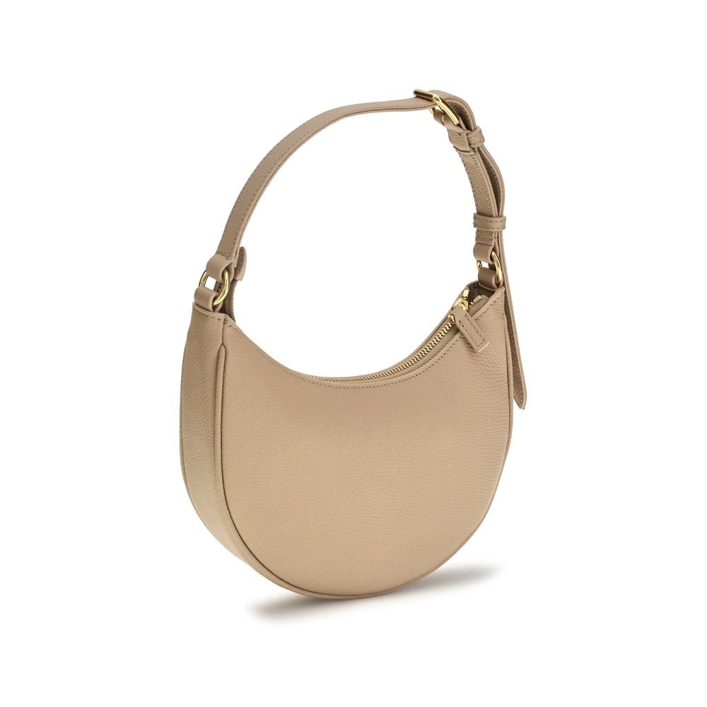 Valentino Garavani Beige Kalbsleder Bos Taurus Schultertasche