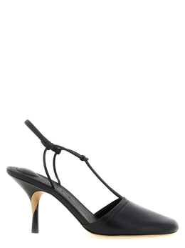 Jacquemus Schwarze Pumps aus Lammleder mit hohem Absatz