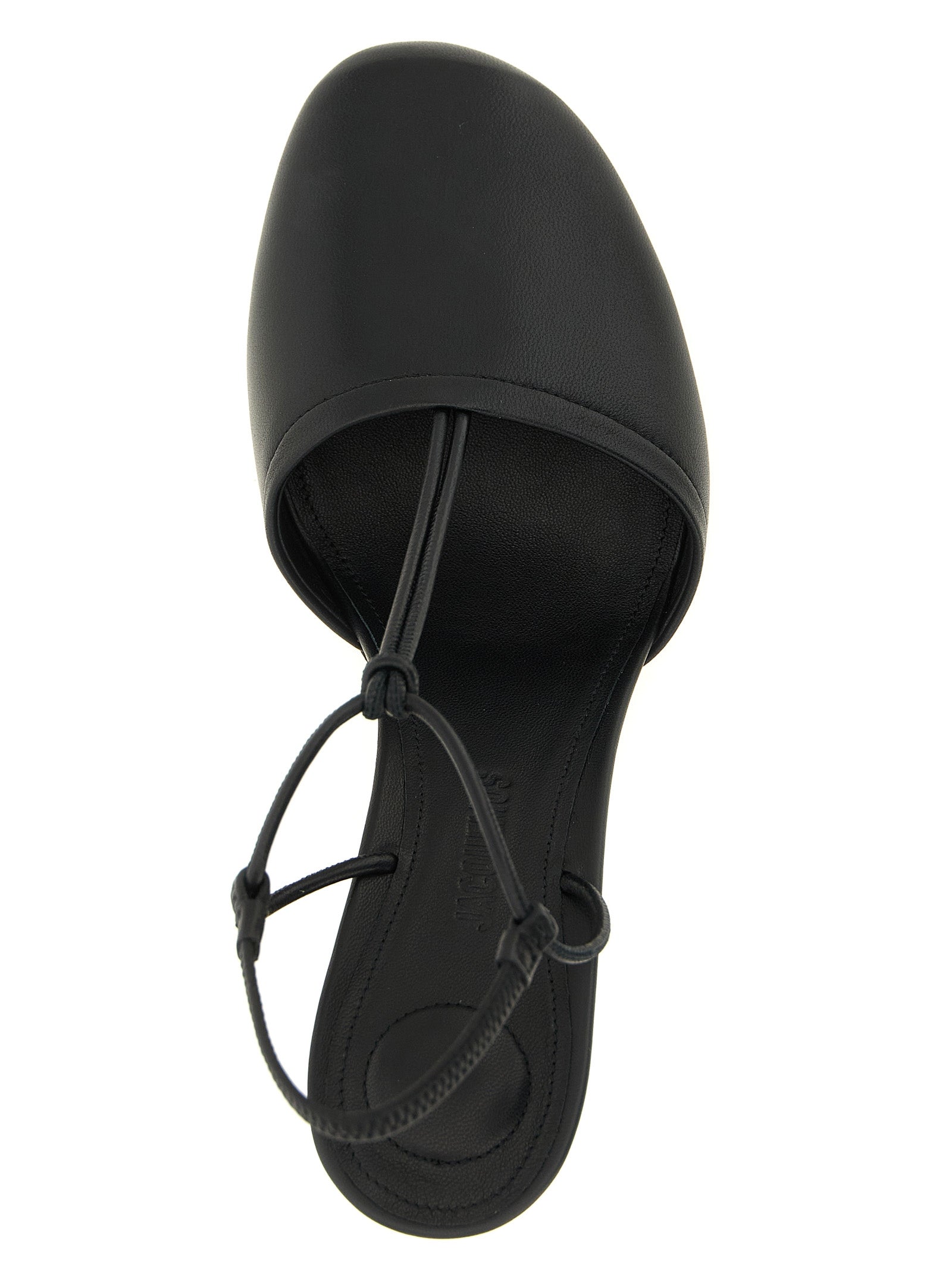 Jacquemus Schwarze Pumps aus Lammleder mit hohem Absatz