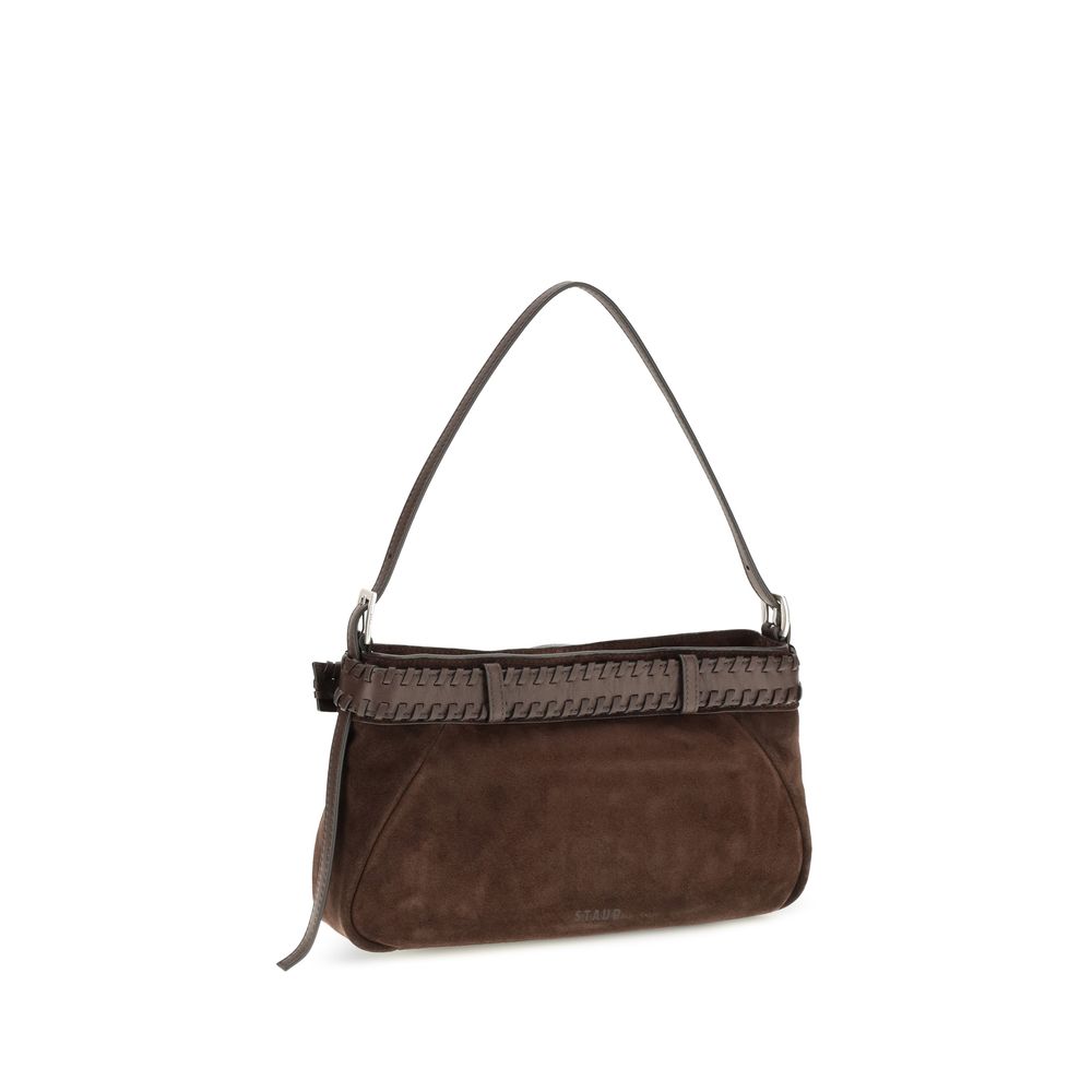 Staud Braune Lammleder Schultertasche Ovis Aries Aries