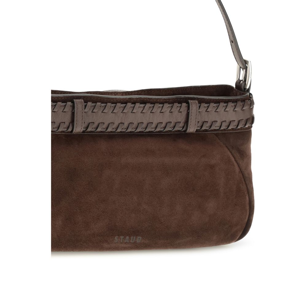 Staud Braune Lammleder Schultertasche Ovis Aries Aries