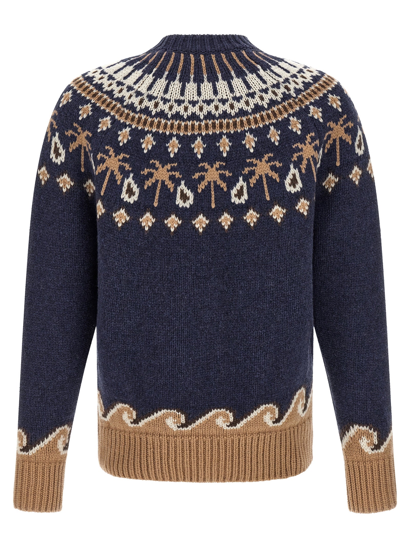 Alanui Blauer Cardigan aus Schurwolle
