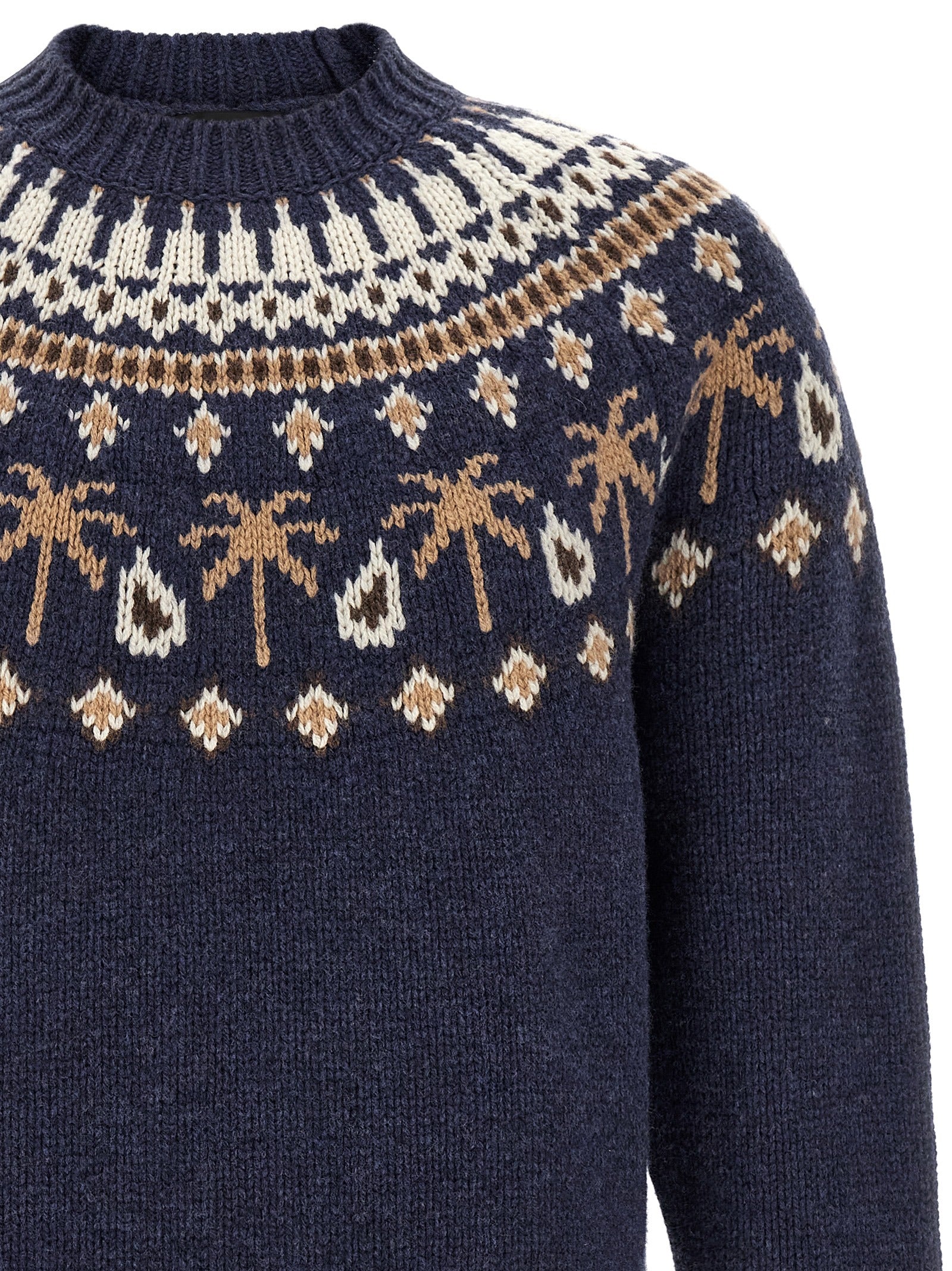 Alanui Blauer Cardigan aus Schurwolle