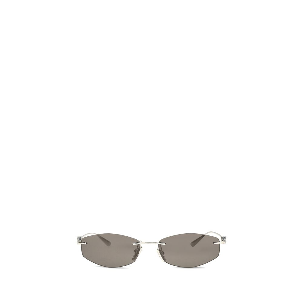 Balenciaga Sonnenbrille aus silbernem Metall