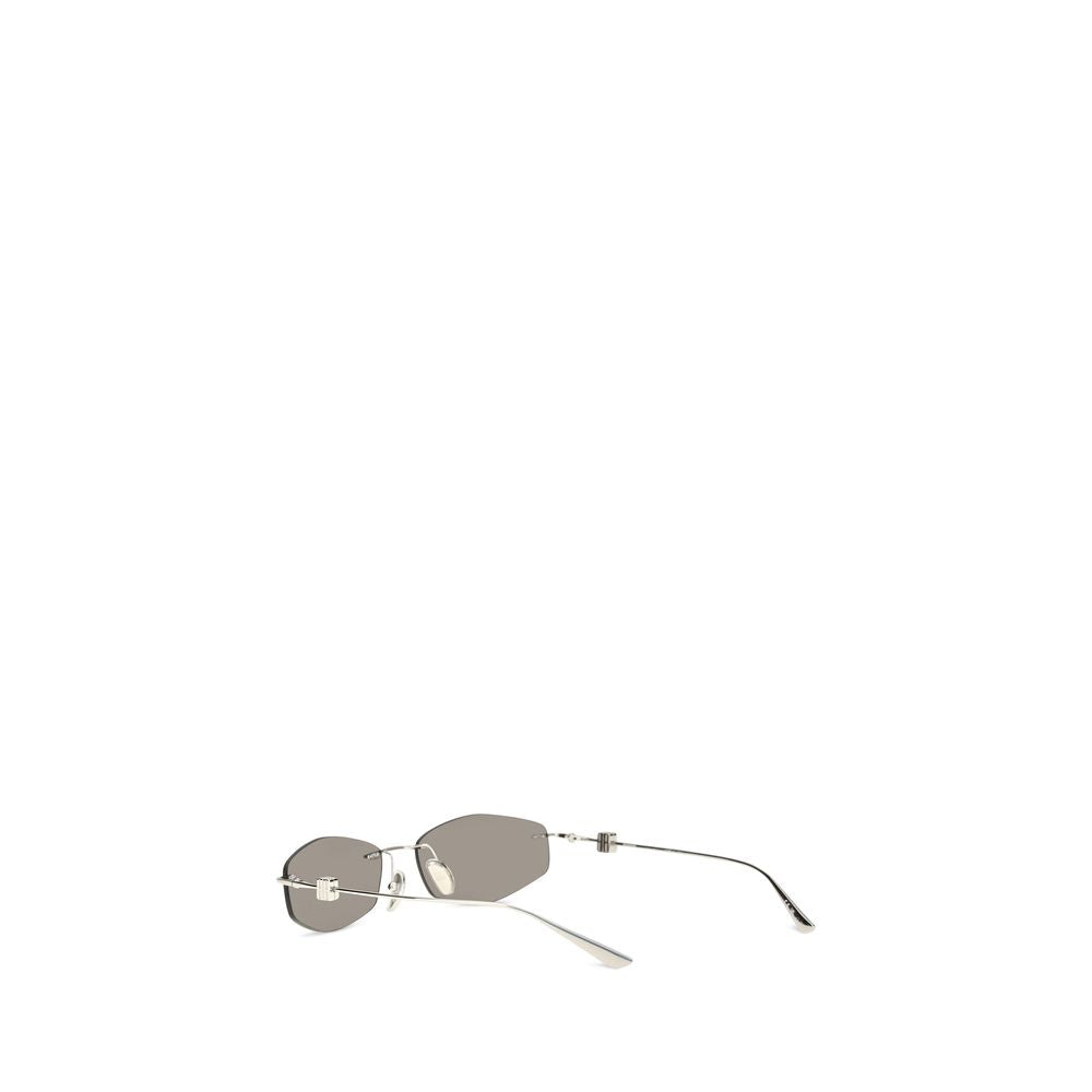 Balenciaga Sonnenbrille aus silbernem Metall