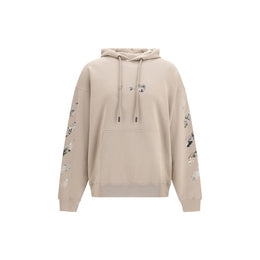 Off-White Beige Baumwoll-Sweatshirt