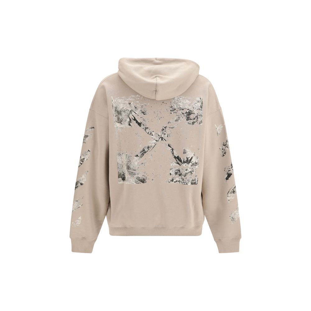 Off-White Beige Baumwoll-Sweatshirt