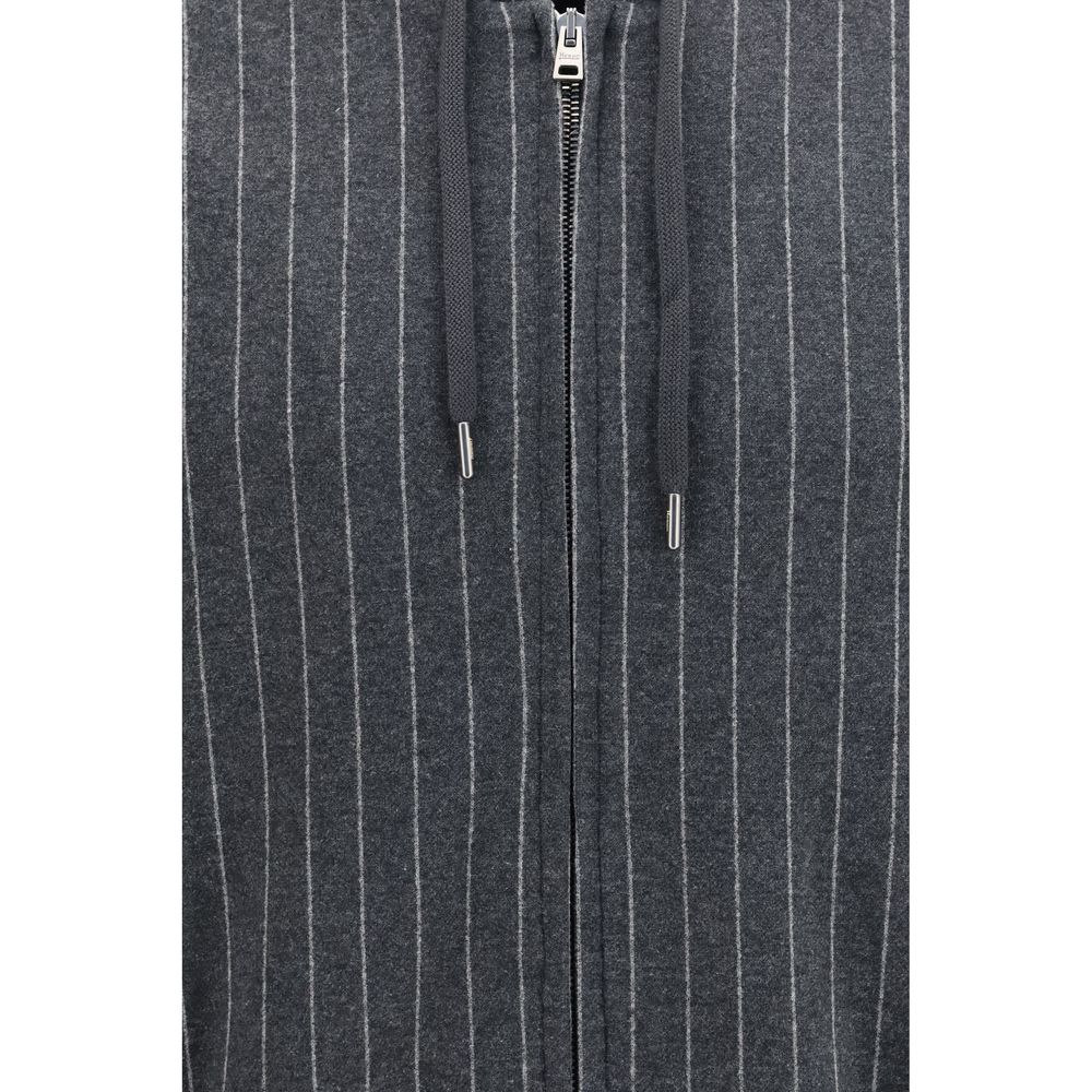 Herno Grauer Baumwollpullover