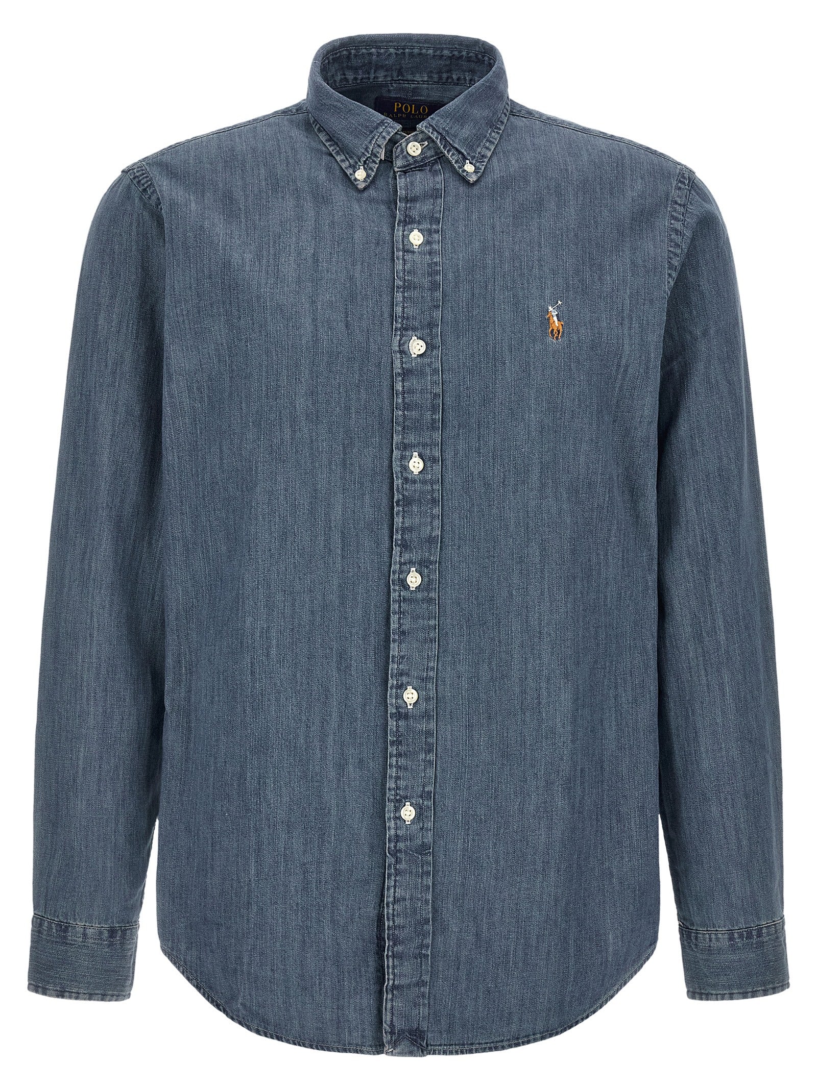 Polo Ralph Lauren Blaue Baumwollbluse