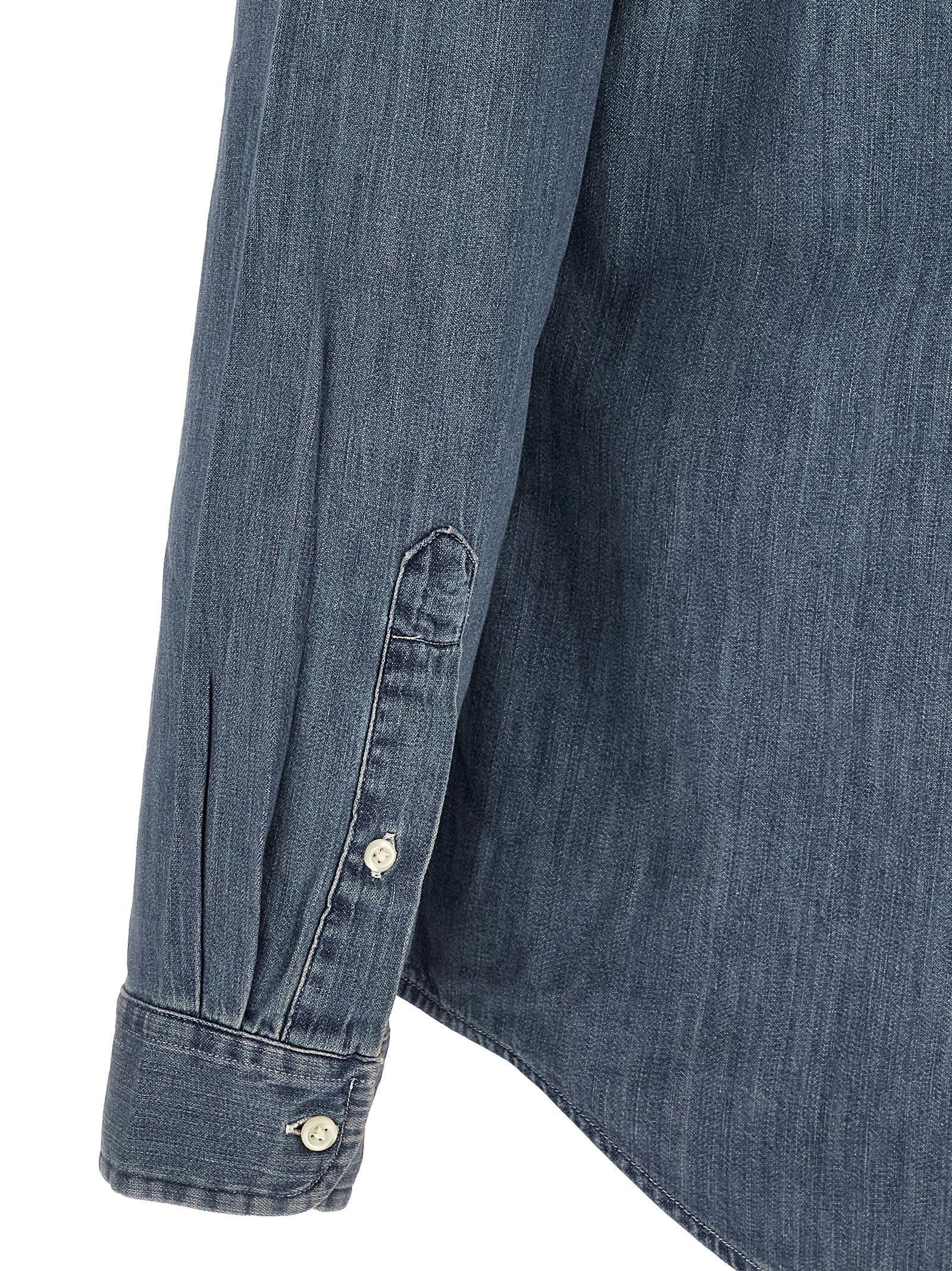 Polo Ralph Lauren Blaue Baumwollbluse