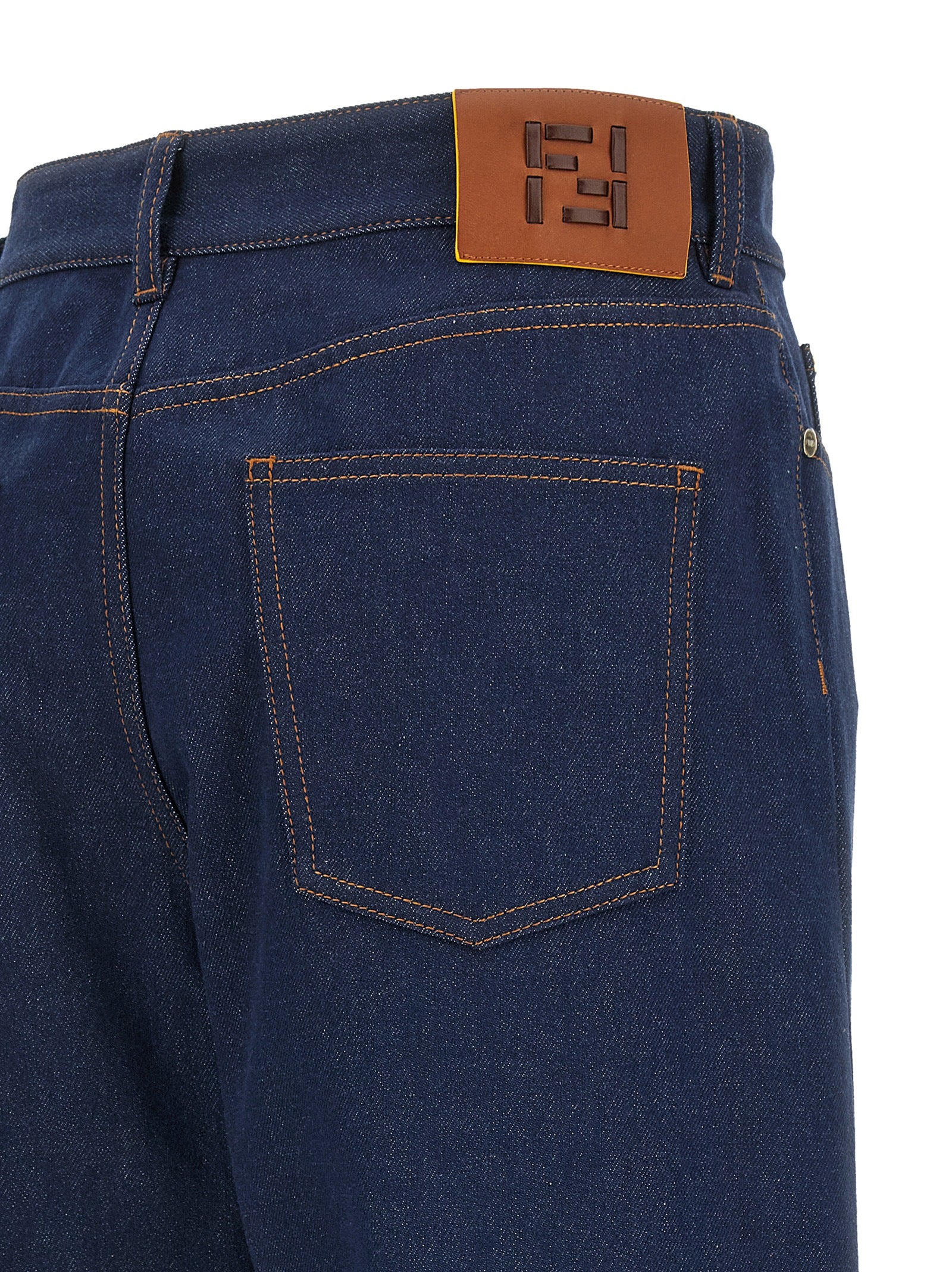 Fendi Blaue Baumwolljeans Denim
