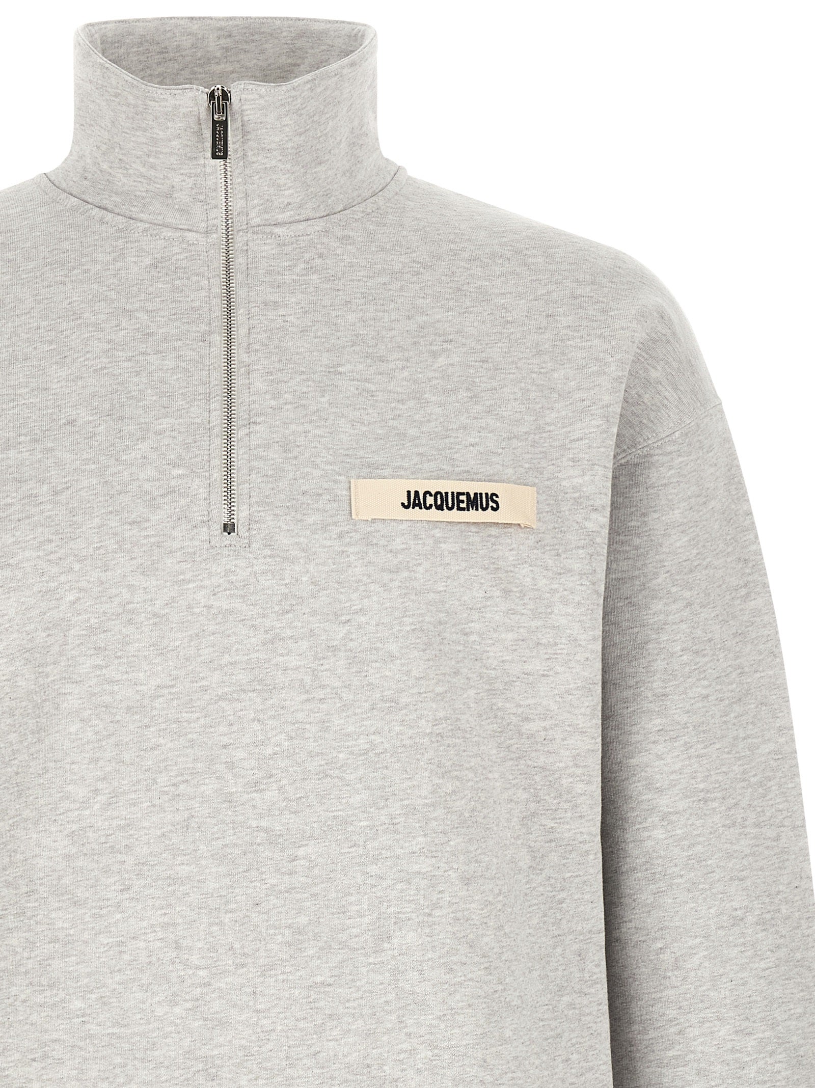 Jacquemus Grauer Baumwollpullover