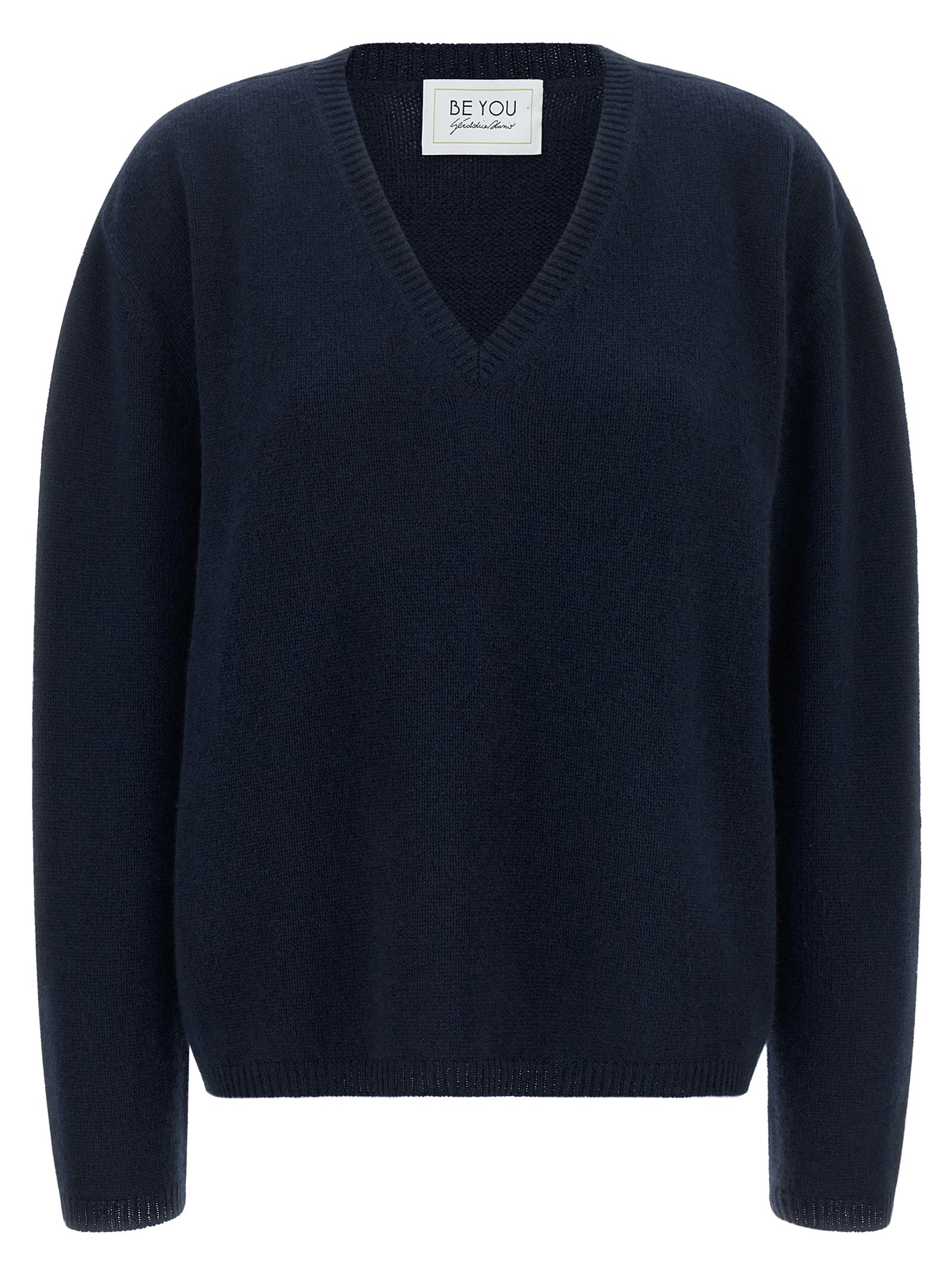 BE YOU Blauer Kaschmir-Cardigan