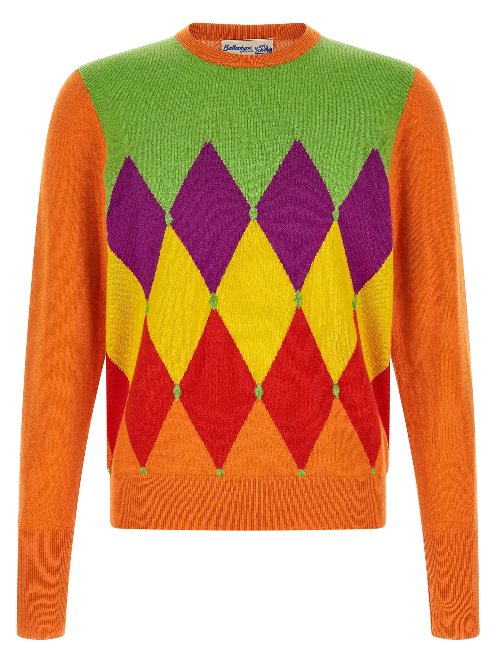 Ballantyne Orange Kaschmir Cardigan
