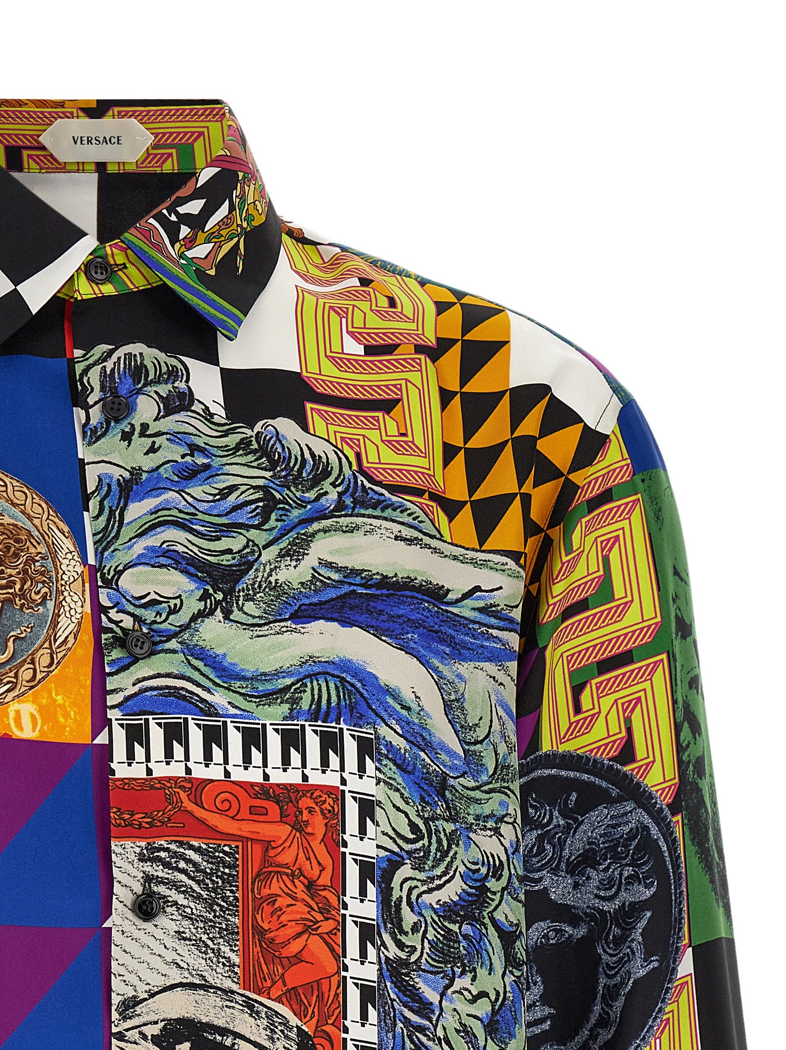 Versace Mehrfarbige Seidenbluse