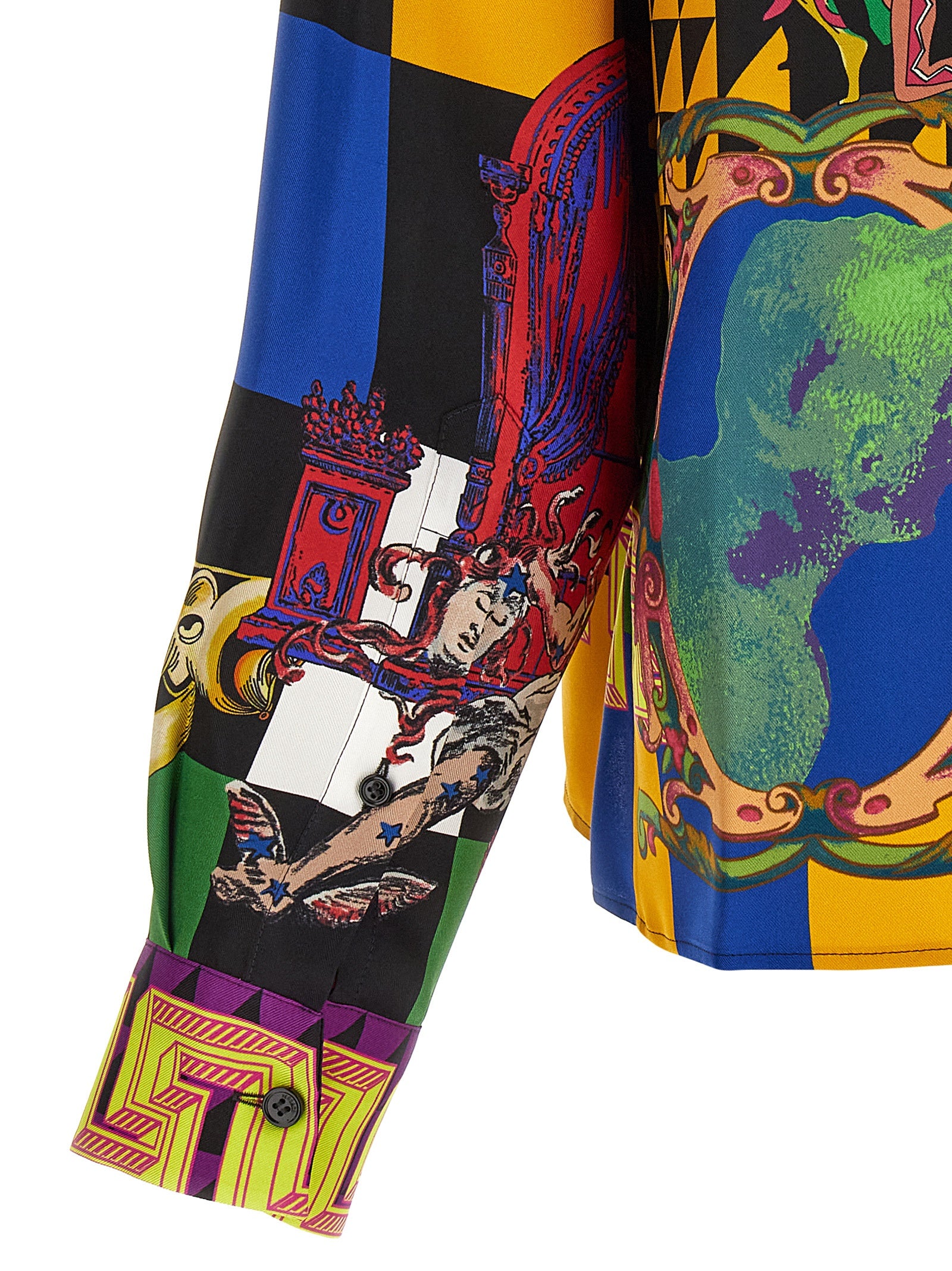 Versace Mehrfarbige Seidenbluse