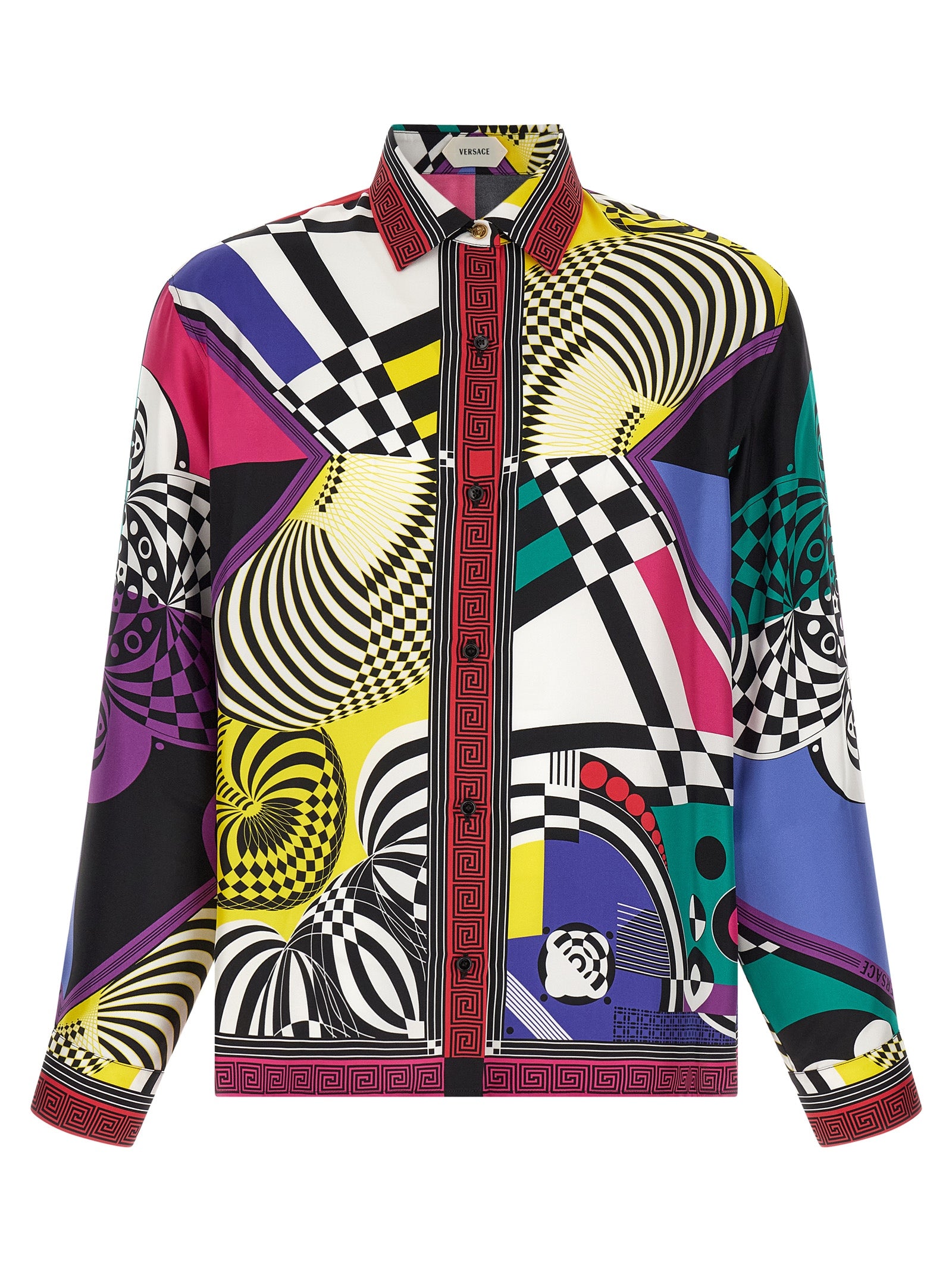 Versace Mehrfarbige Seidenbluse