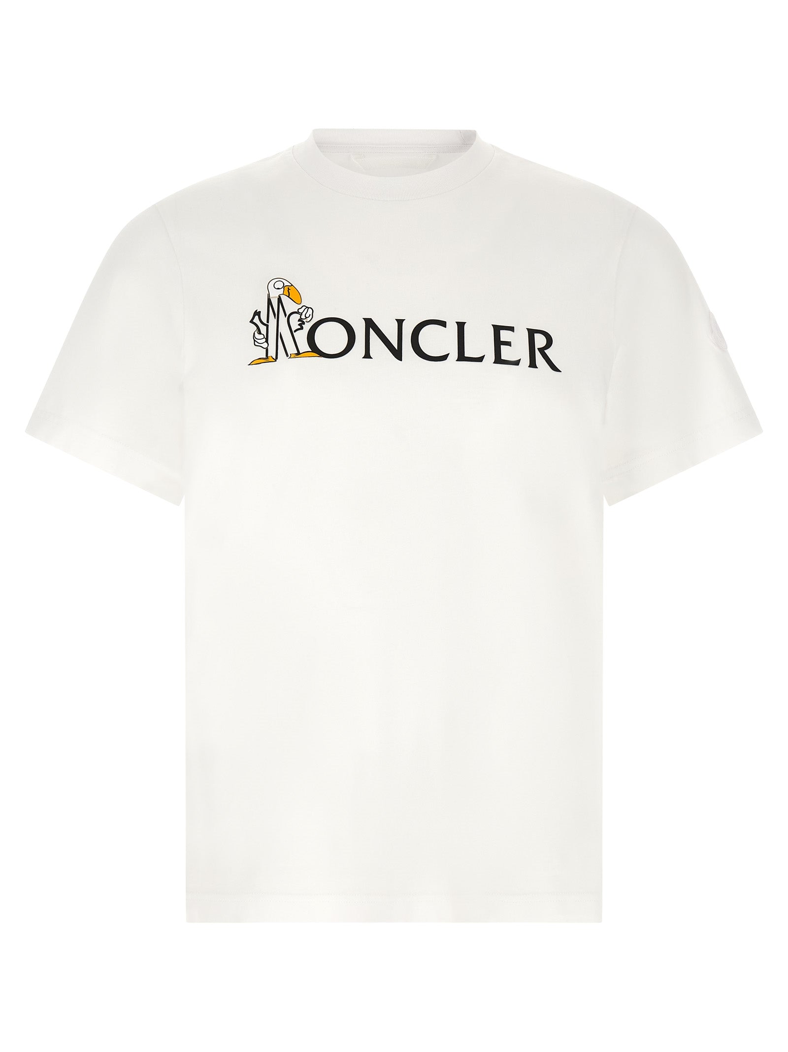 Moncler Weißes Baumwoll-T-Shirt