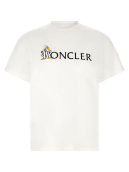 Moncler Weißes Baumwoll-T-Shirt