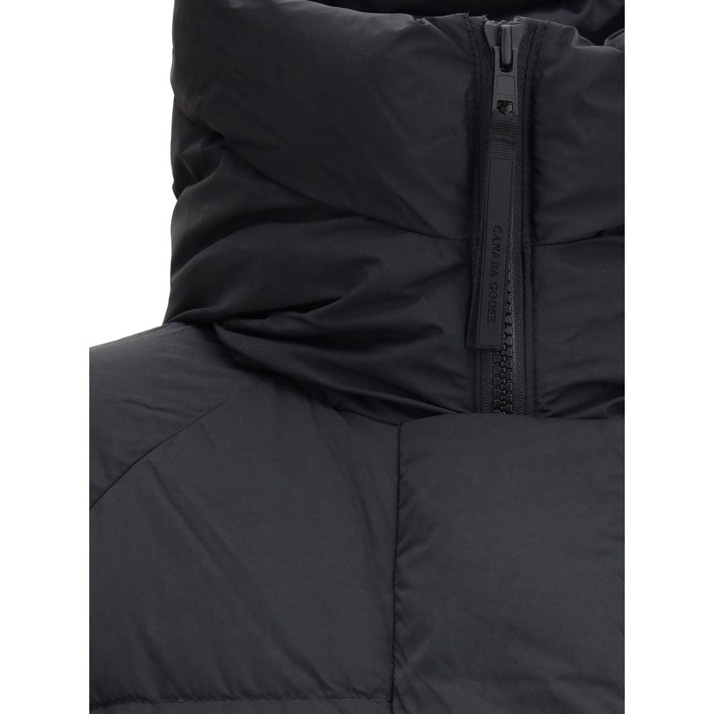 Canada Goose Schwarzer Regenmantel aus recyceltem Polyamid